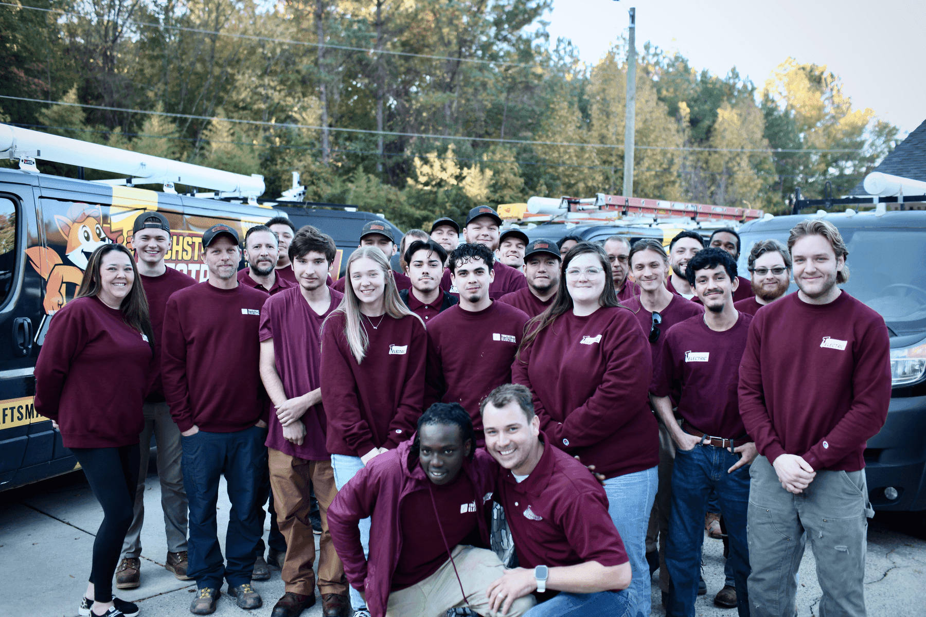 Touchstone Electric team members who support local communities