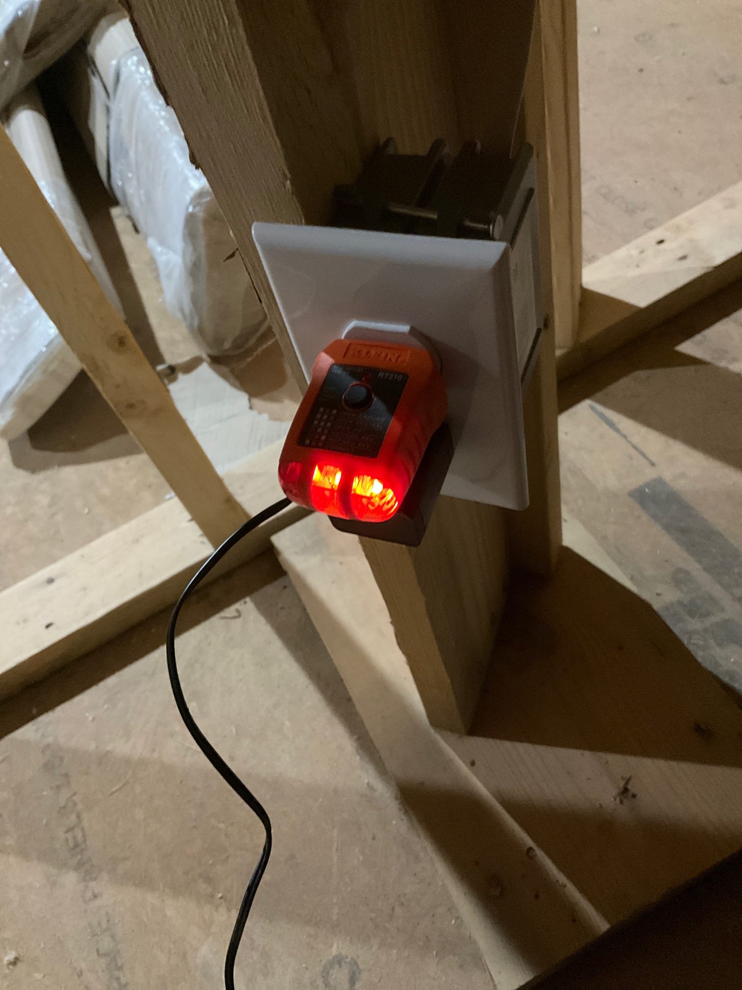 Attic Electrical Outlet Installation in Indian Trail, NC completed by Touchstone Electric