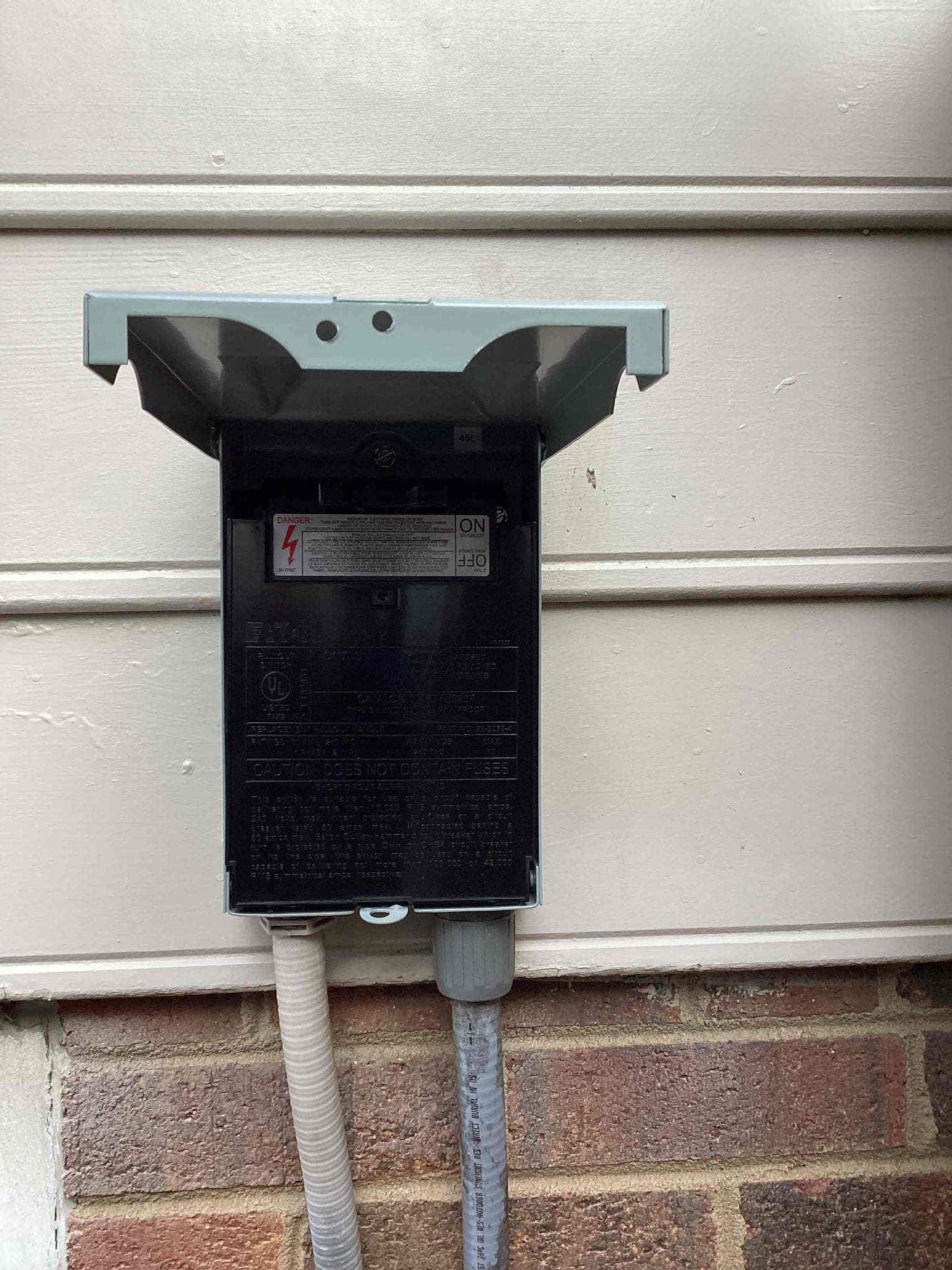 30A HVAC Service Disconnect Replacement for Upstairs Unit in Cary