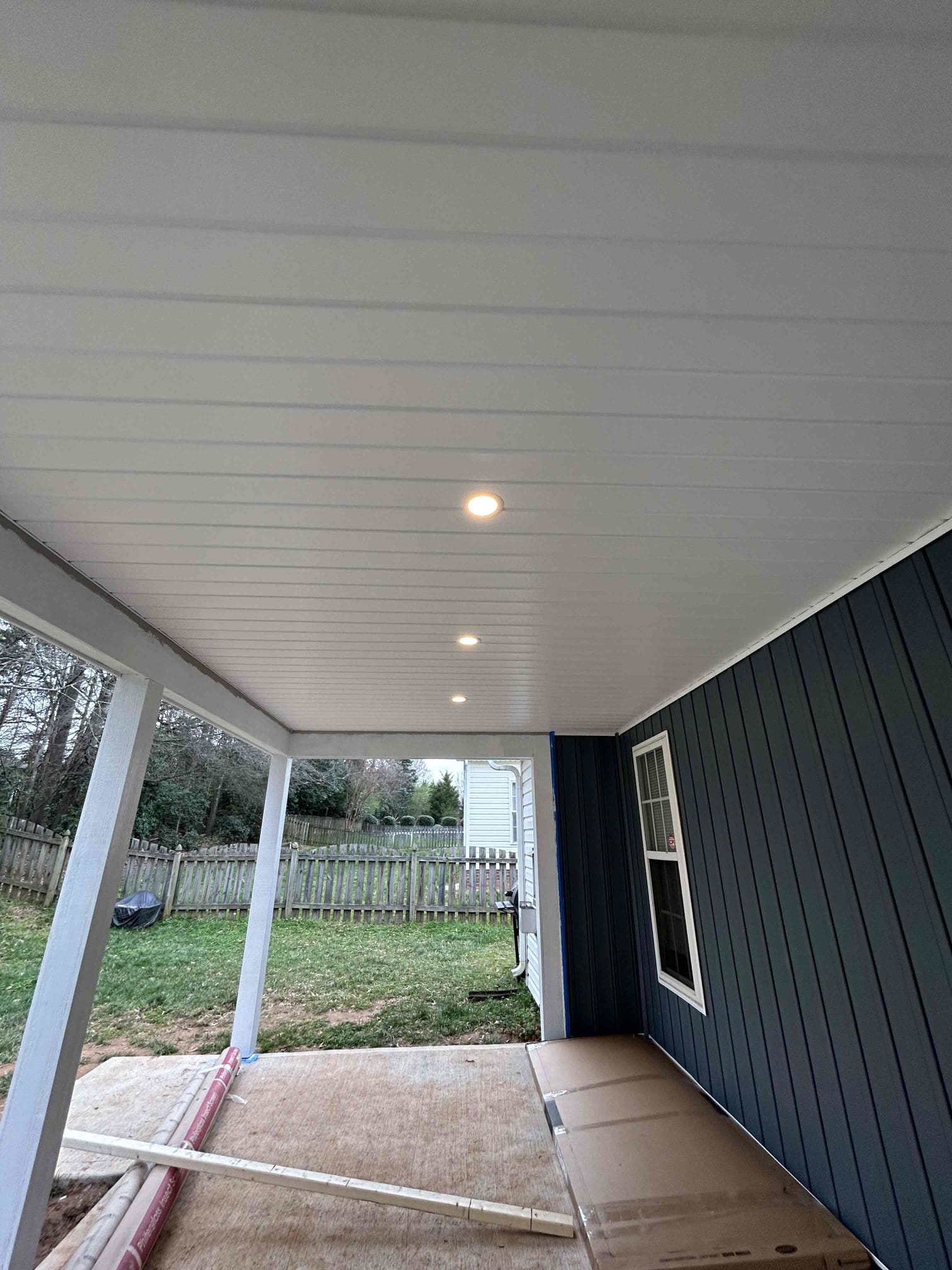 Porch Lighting & Ceiling Fan Installation in Charlotte, NC completed by Touchstone Electric
