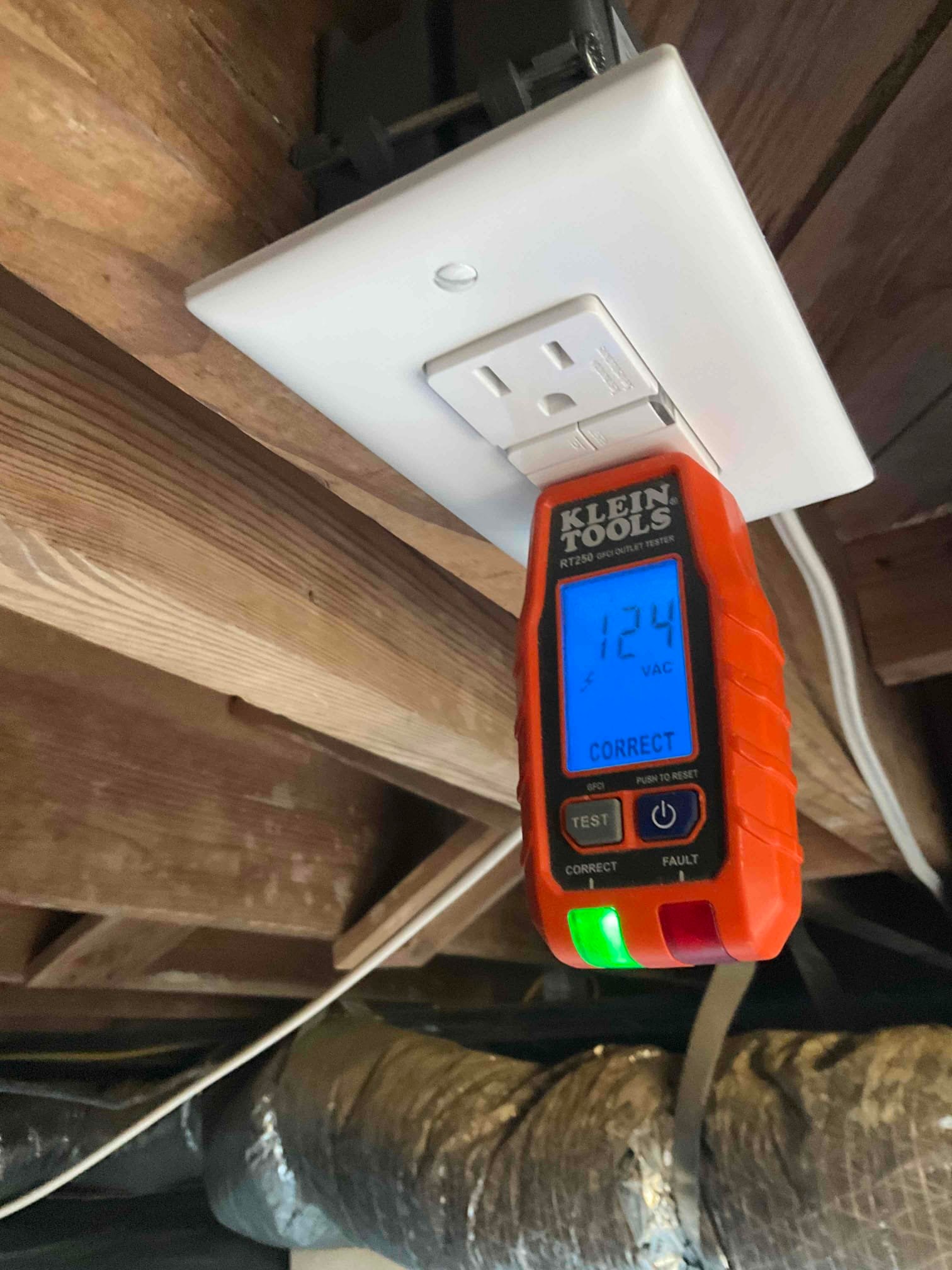 GFCI Outlet Replacement & Home Safety Inspection in Greensboro completed by Touchstone Electric