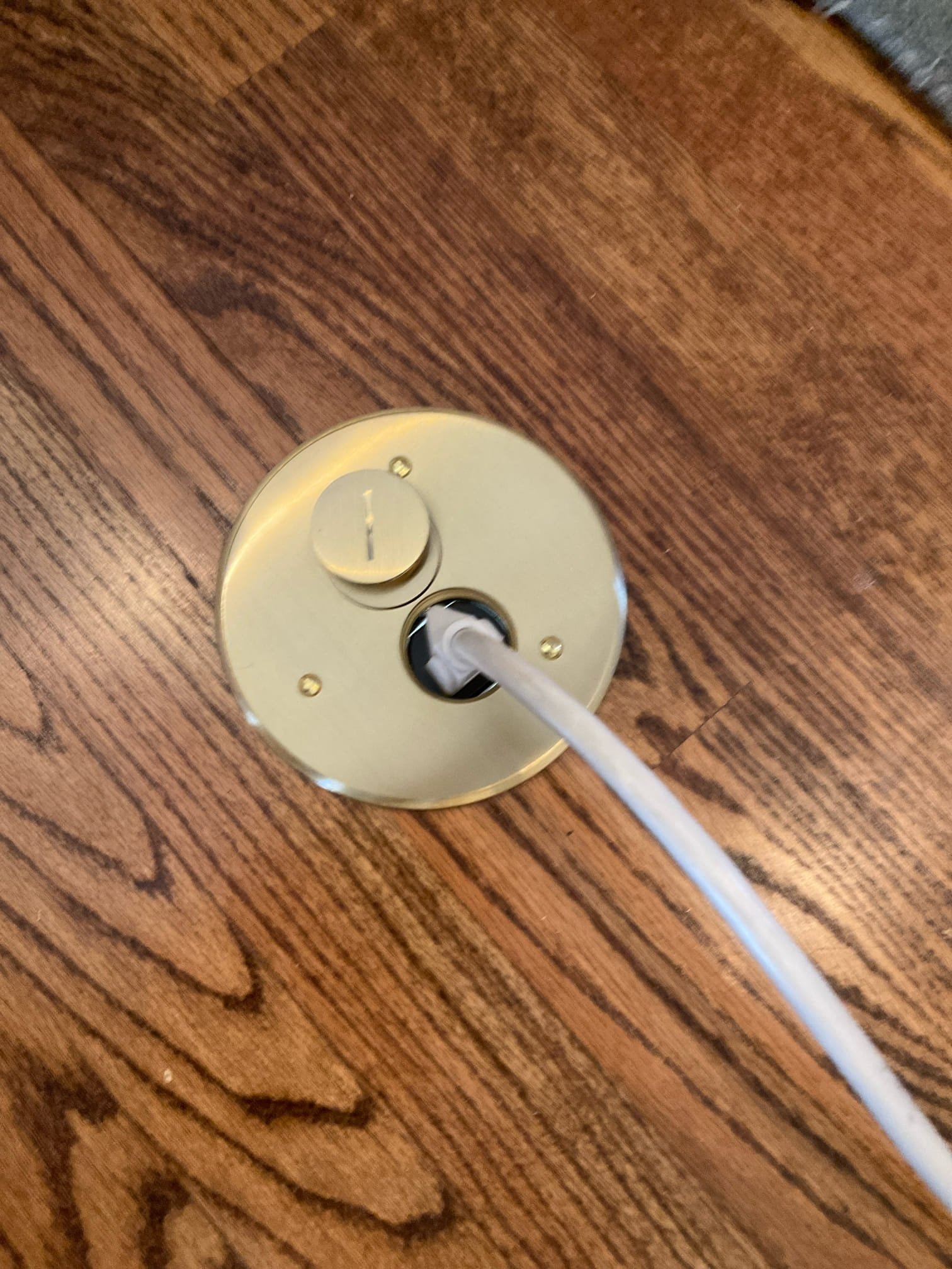 Floor Outlet Installation in Matthews, NC | Family Room Upgrade completed by Touchstone Electric