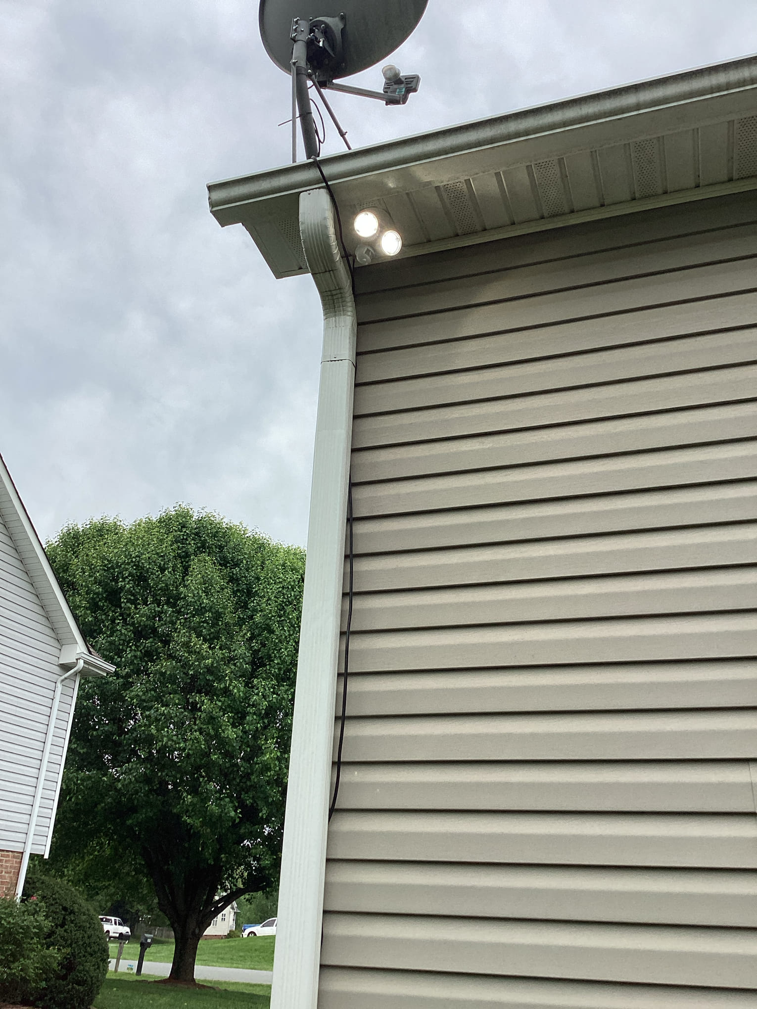 Floodlight Installation on Existing Circuit in Winston-Salem, NC completed by Touchstone Electric