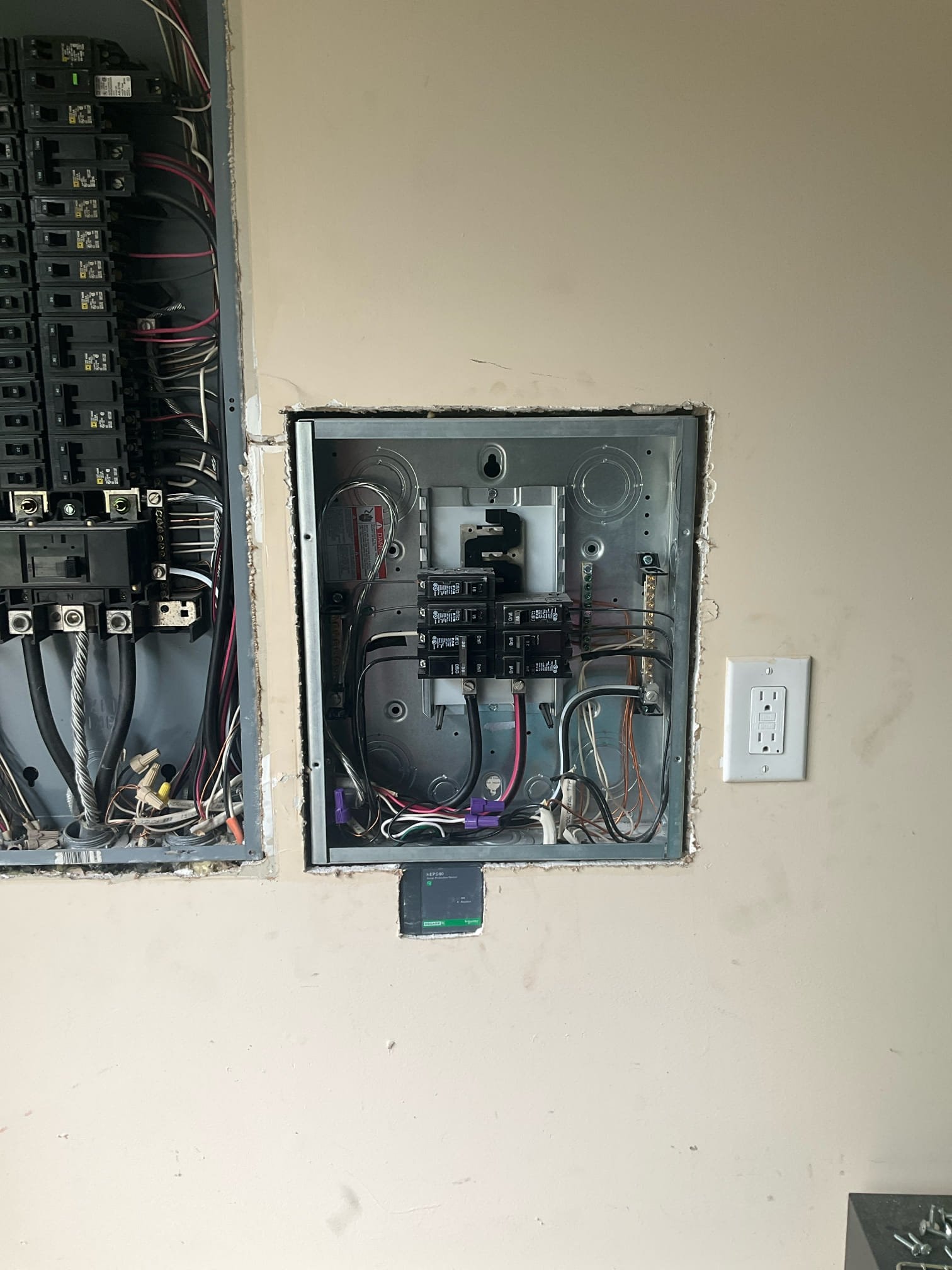 Whole-House Surge Protection & GFCI Outlet Install in Matthews, NC completed by Touchstone Electric