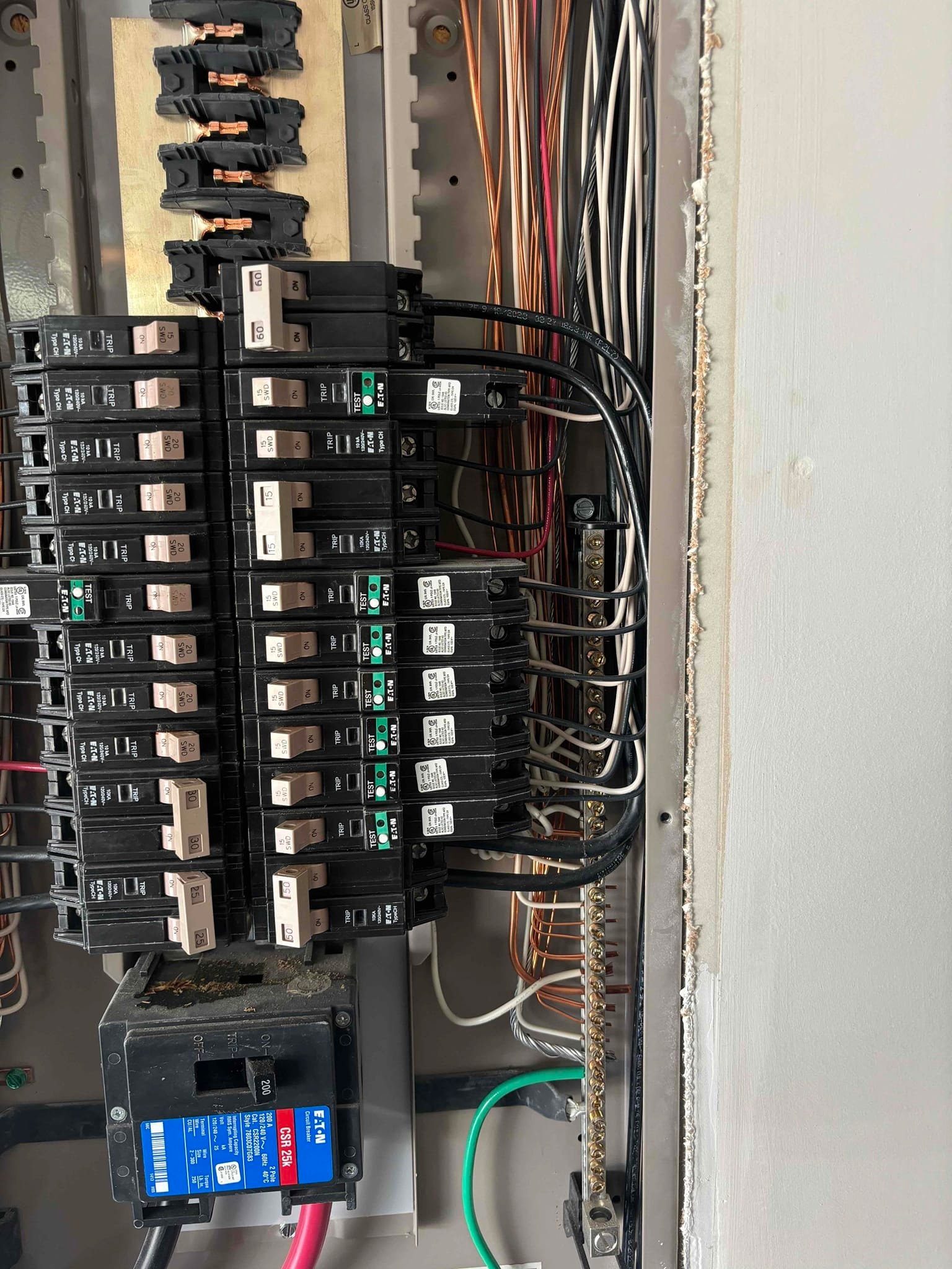 Level 2 EV Charger Circuit & 60A Breaker Installation in Cary completed by Touchstone Electric