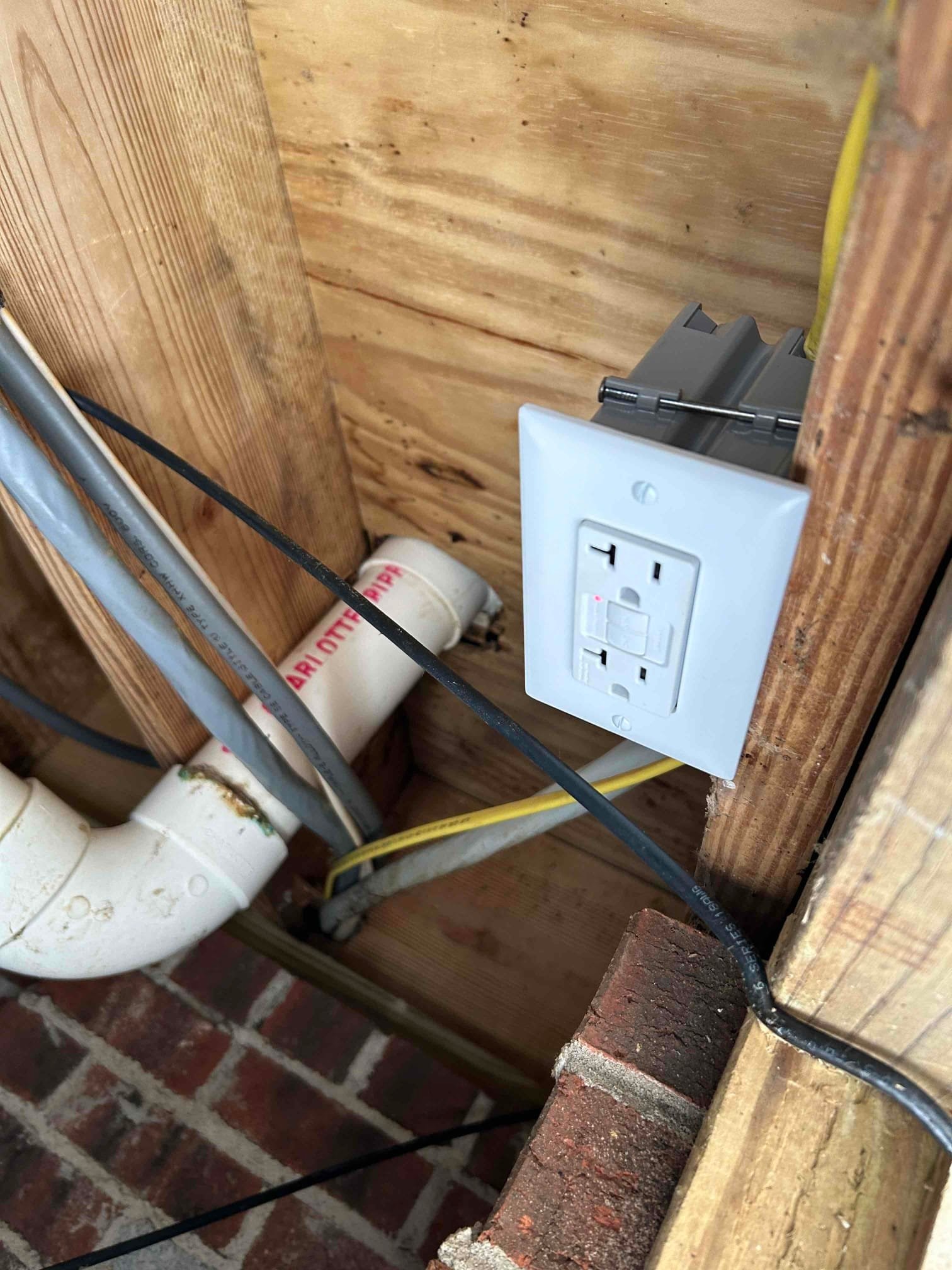 Electrical Outlet Installation & Wiring Extension in Youngsville, NC completed by Touchstone Electric