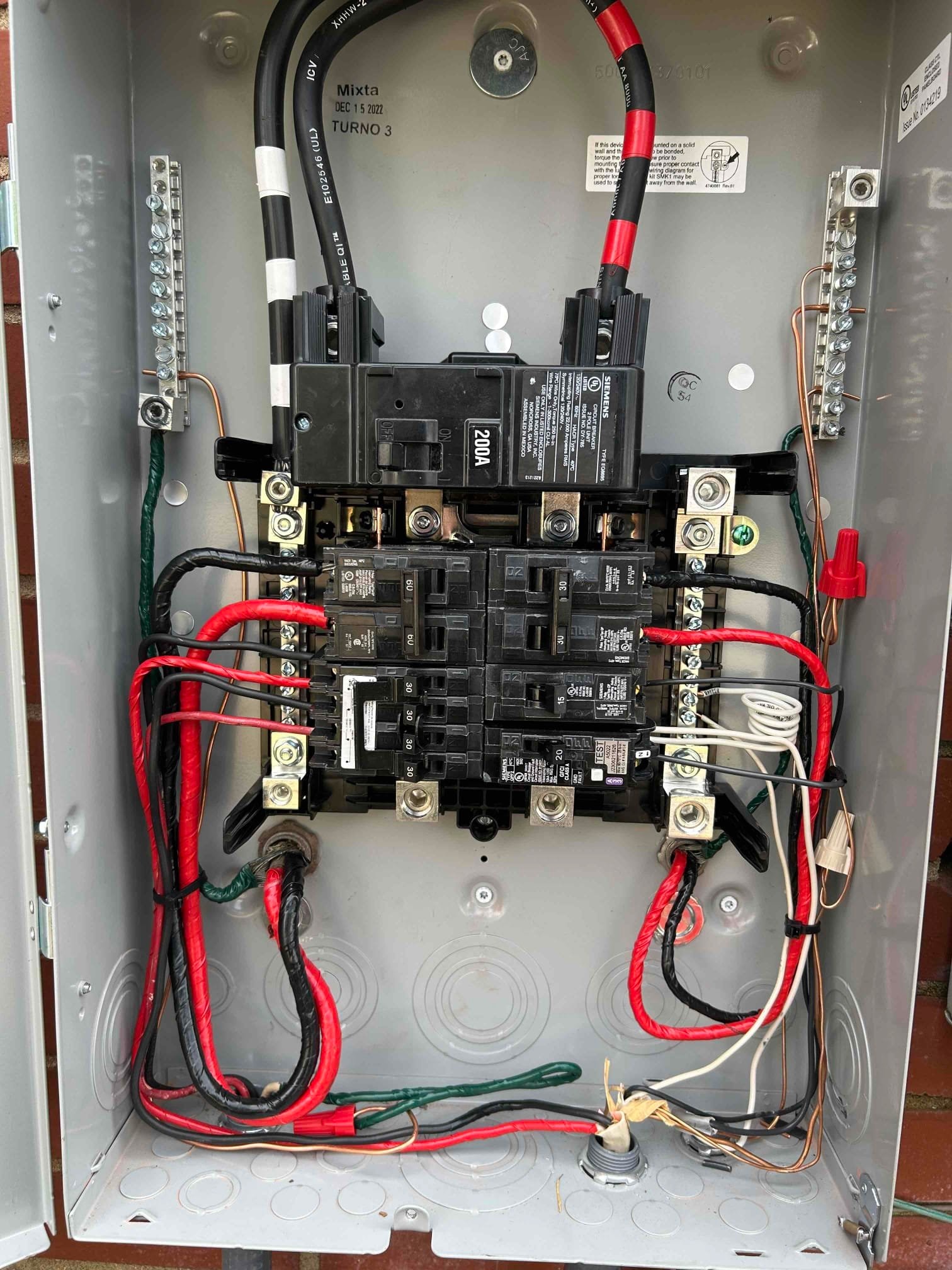 200A Electrical Panel Upgrade & Breaker Install in Statesville completed by Touchstone Electric