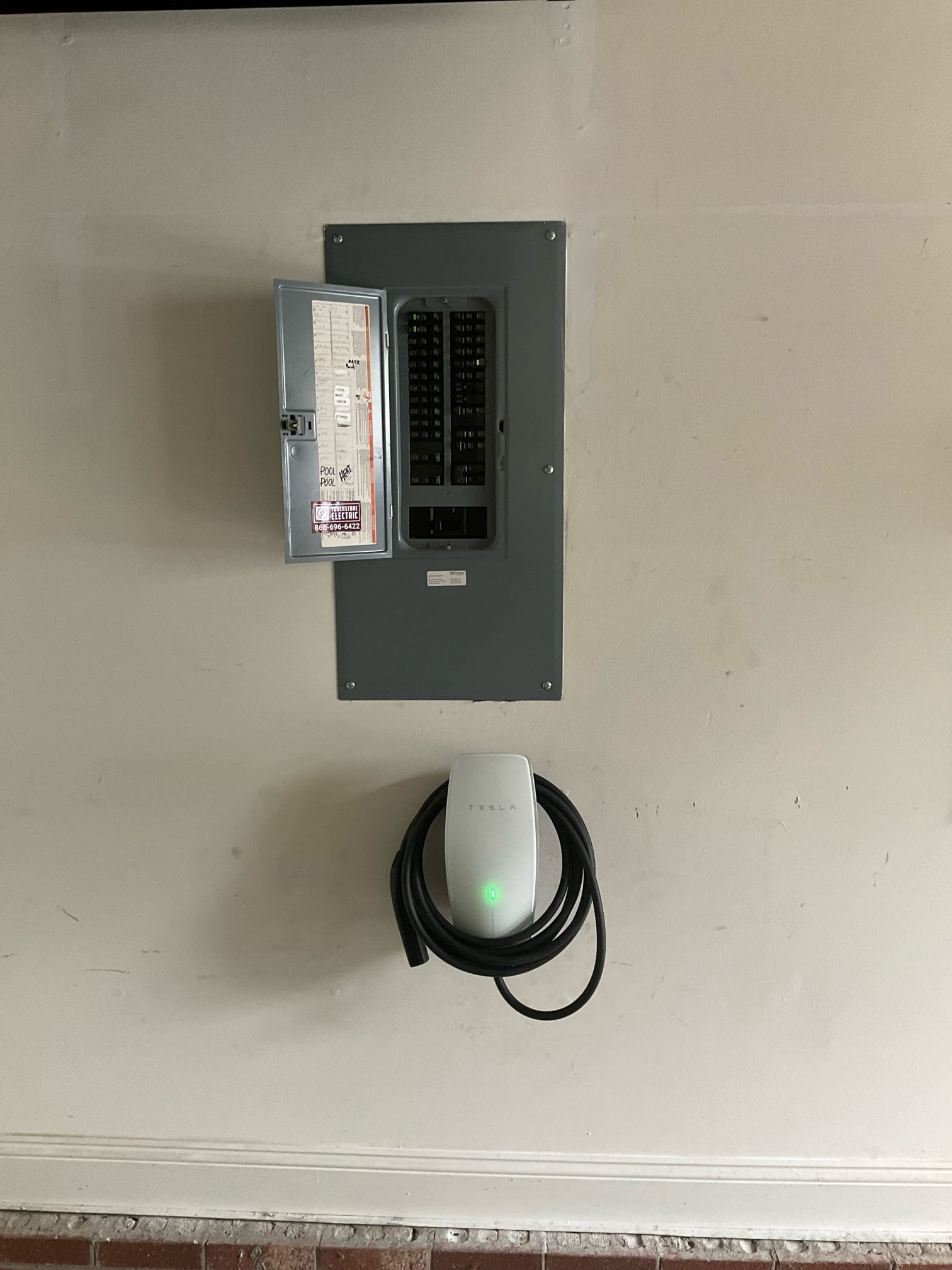Level 2 EV Charger Installation with Panel Tune-Up in Charlotte completed by Touchstone Electric
