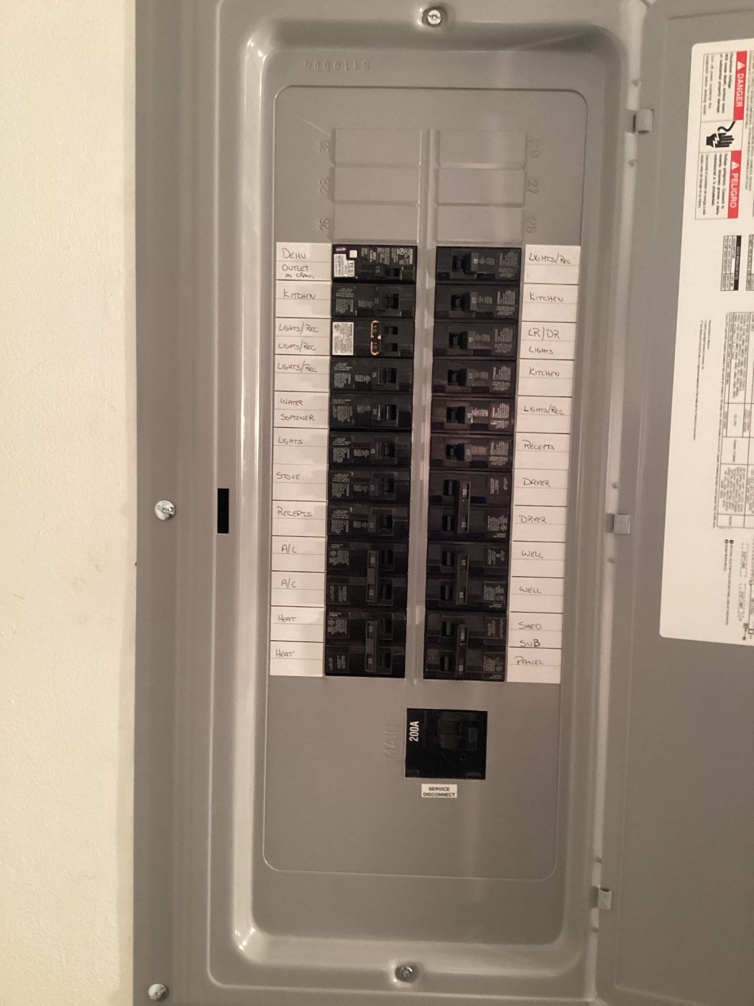 200 Amp Aluminum Electrical Panel Upgrade in Mount Holly, NC completed by Touchstone Electric