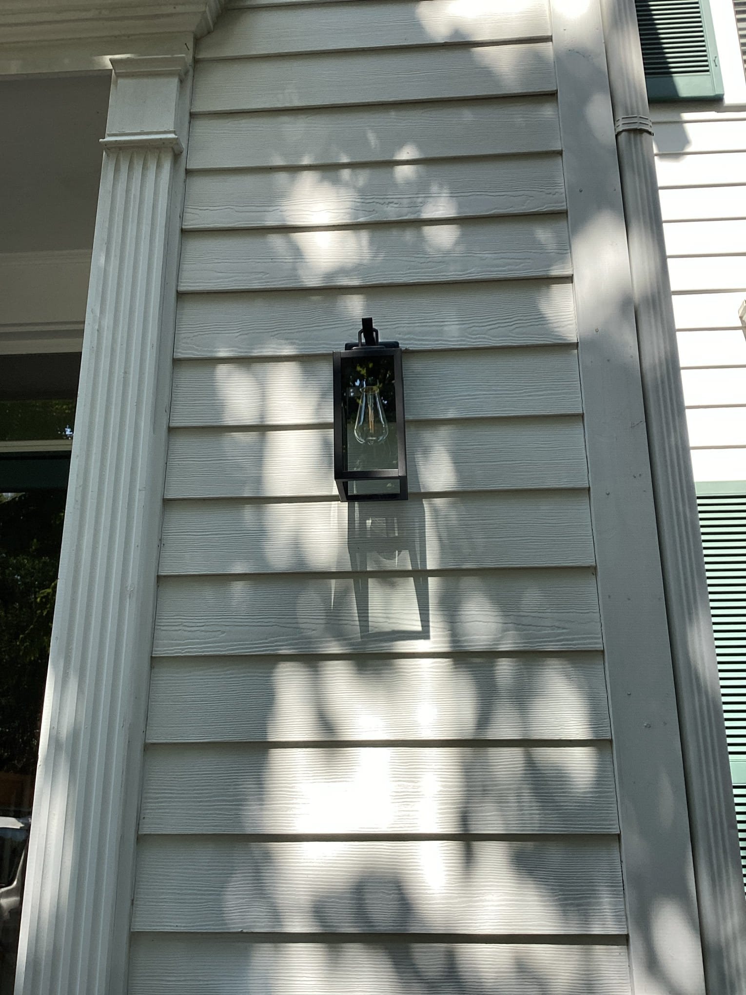 Outdoor Porch Light Fixture Installation in Charlotte, NC completed by Touchstone Electric