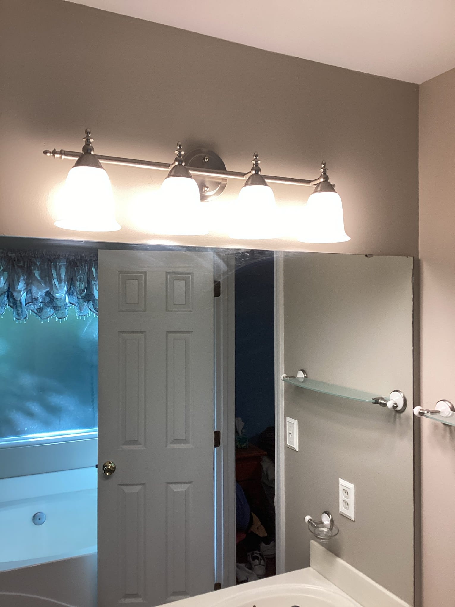 Bathroom Vanity Light Fixture Installation in Kannapolis, NC completed by Touchstone Electric
