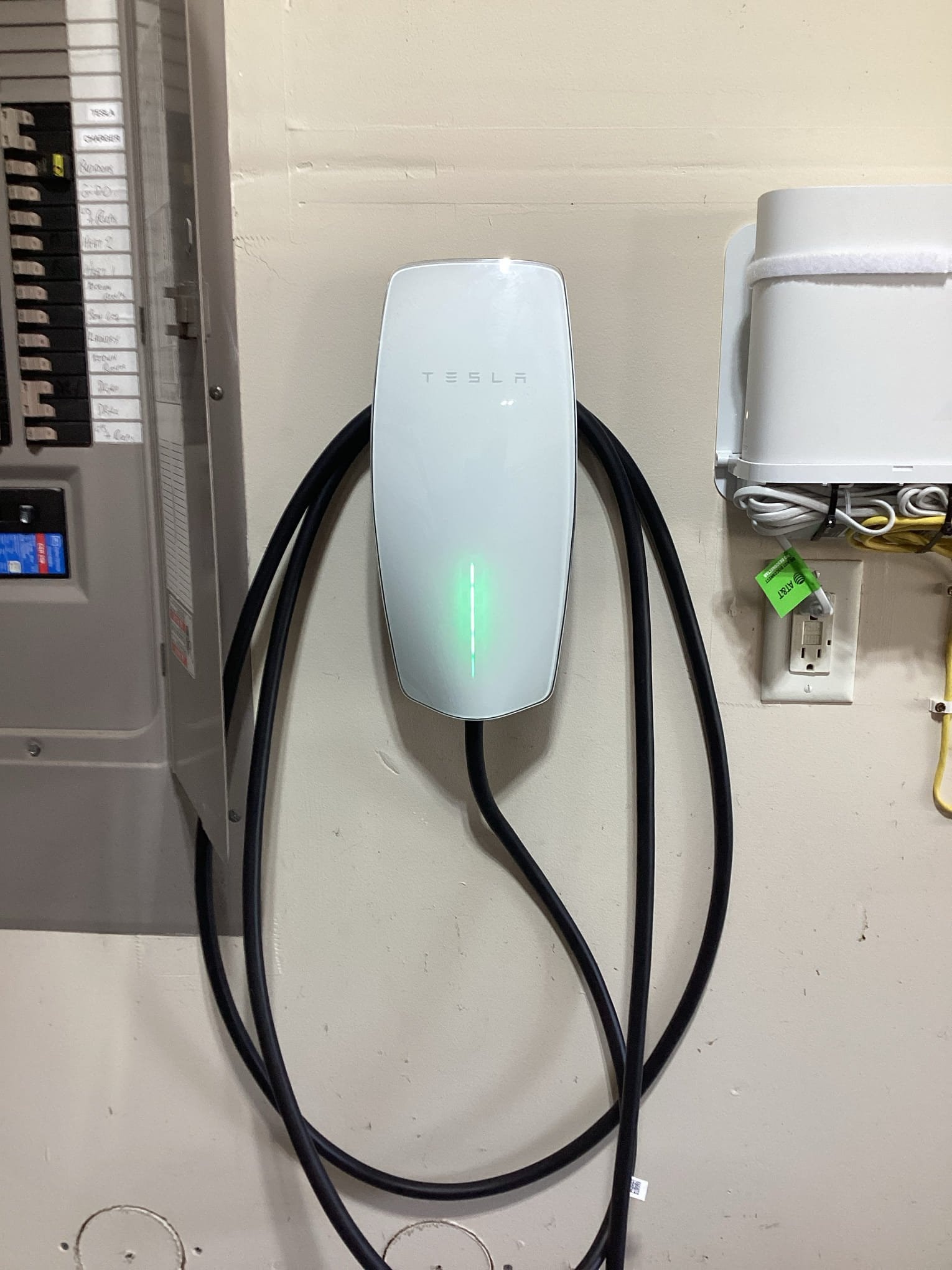 Level 2 EV charger circuit installation in Charlotte, NC completed by Touchstone Electric