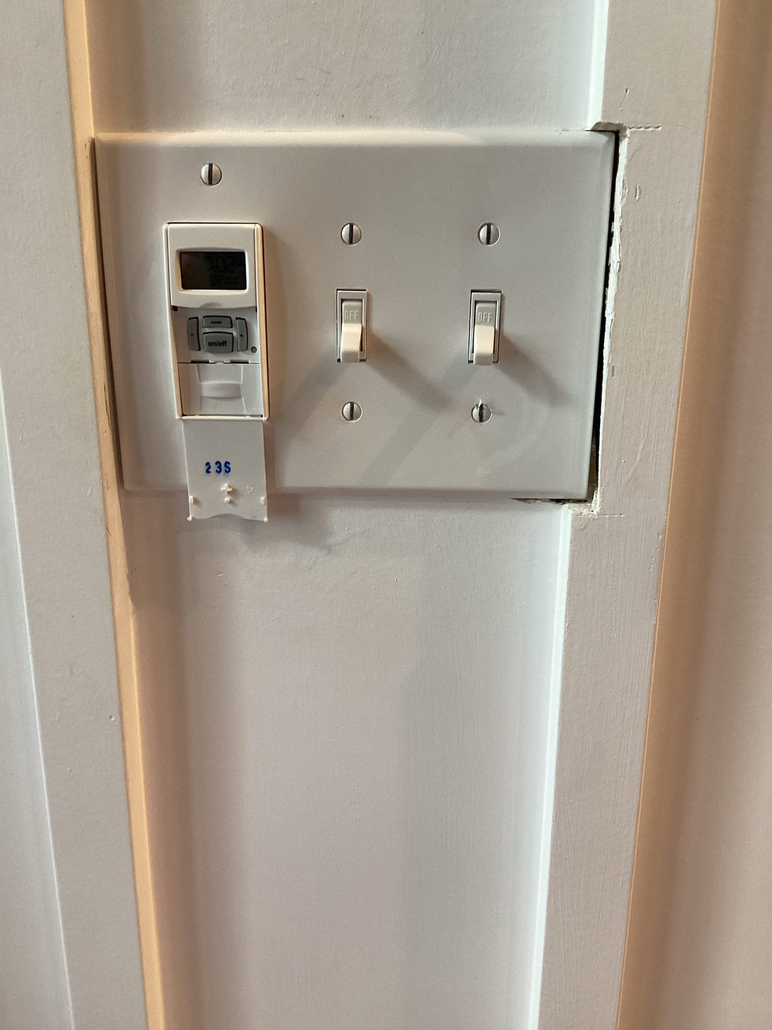 Digital Timer Switch Installation & Electrical Diagnosis in Apex, NC completed by Touchstone Electric