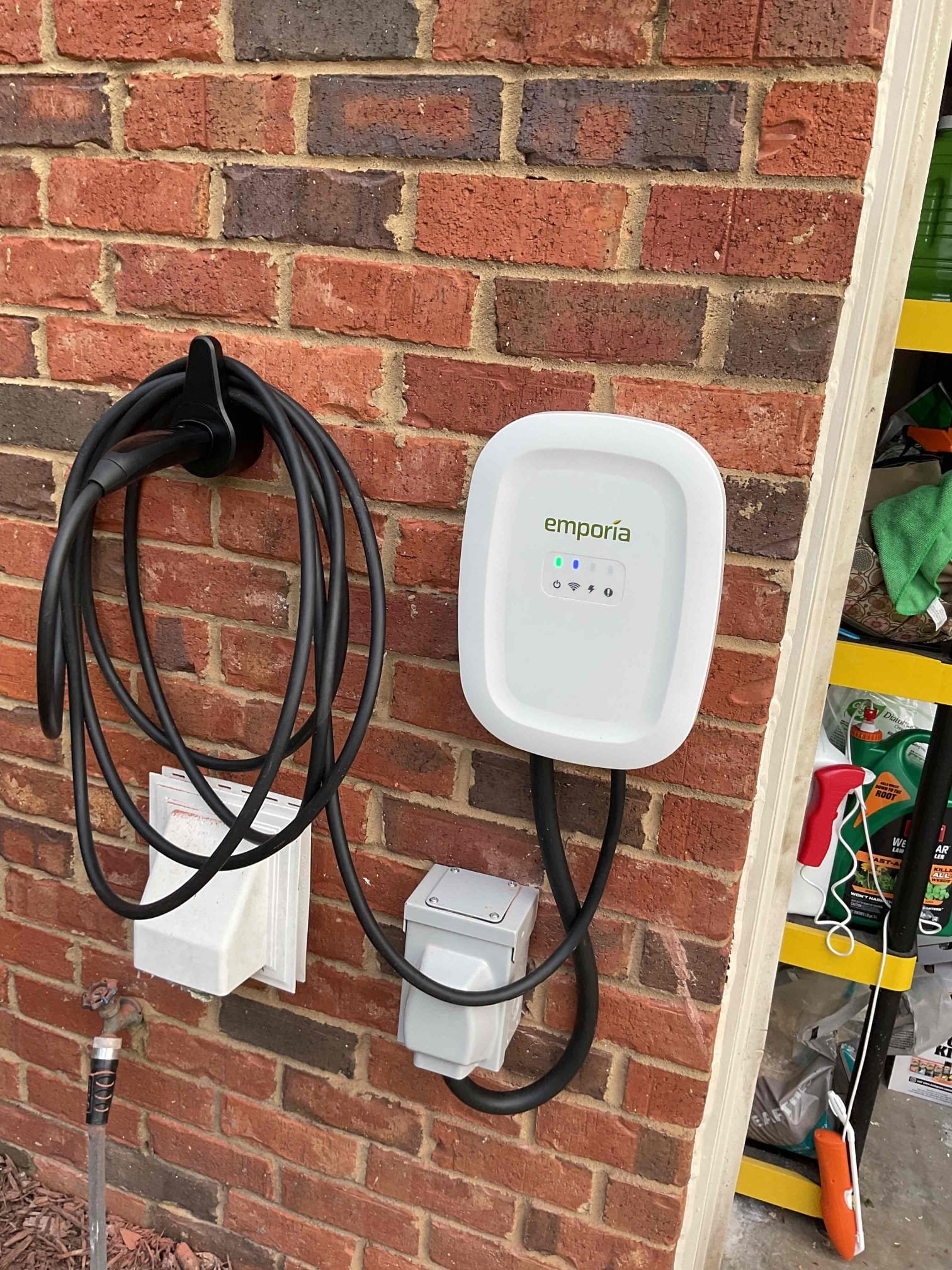 Tesla Level 2 EV Charger Installation, 50A Circuit in Charlotte, NC completed by Touchstone Electric