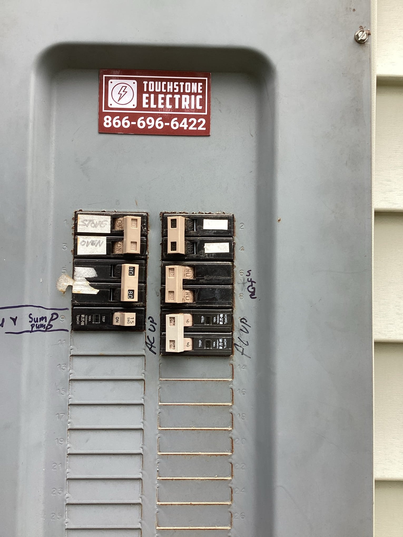 Wake Forest Whole-House Surge Protector & Panel Rejuvenation completed by Touchstone Electric