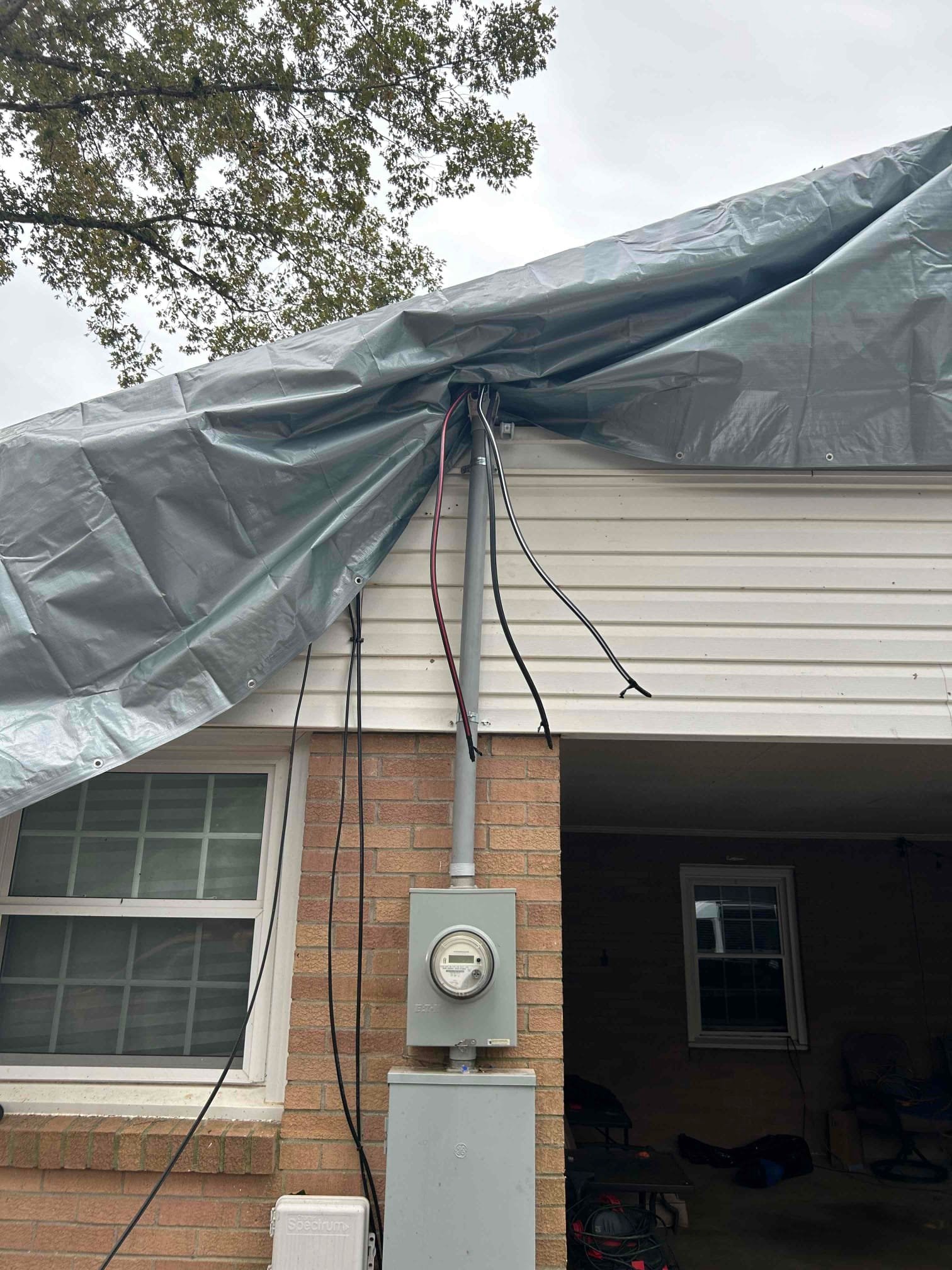 Overhead Service Mast & Meter Base Replacement in Spartanburg, SC completed by Touchstone Electric