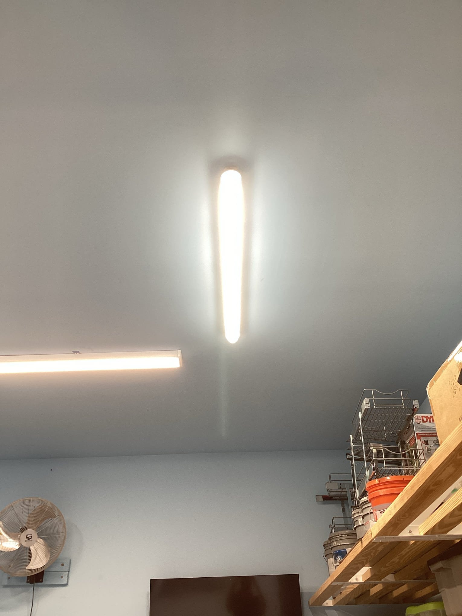 Garage Lighting Installation & GFCI Outlet Upgrades in Raleigh completed by Touchstone Electric