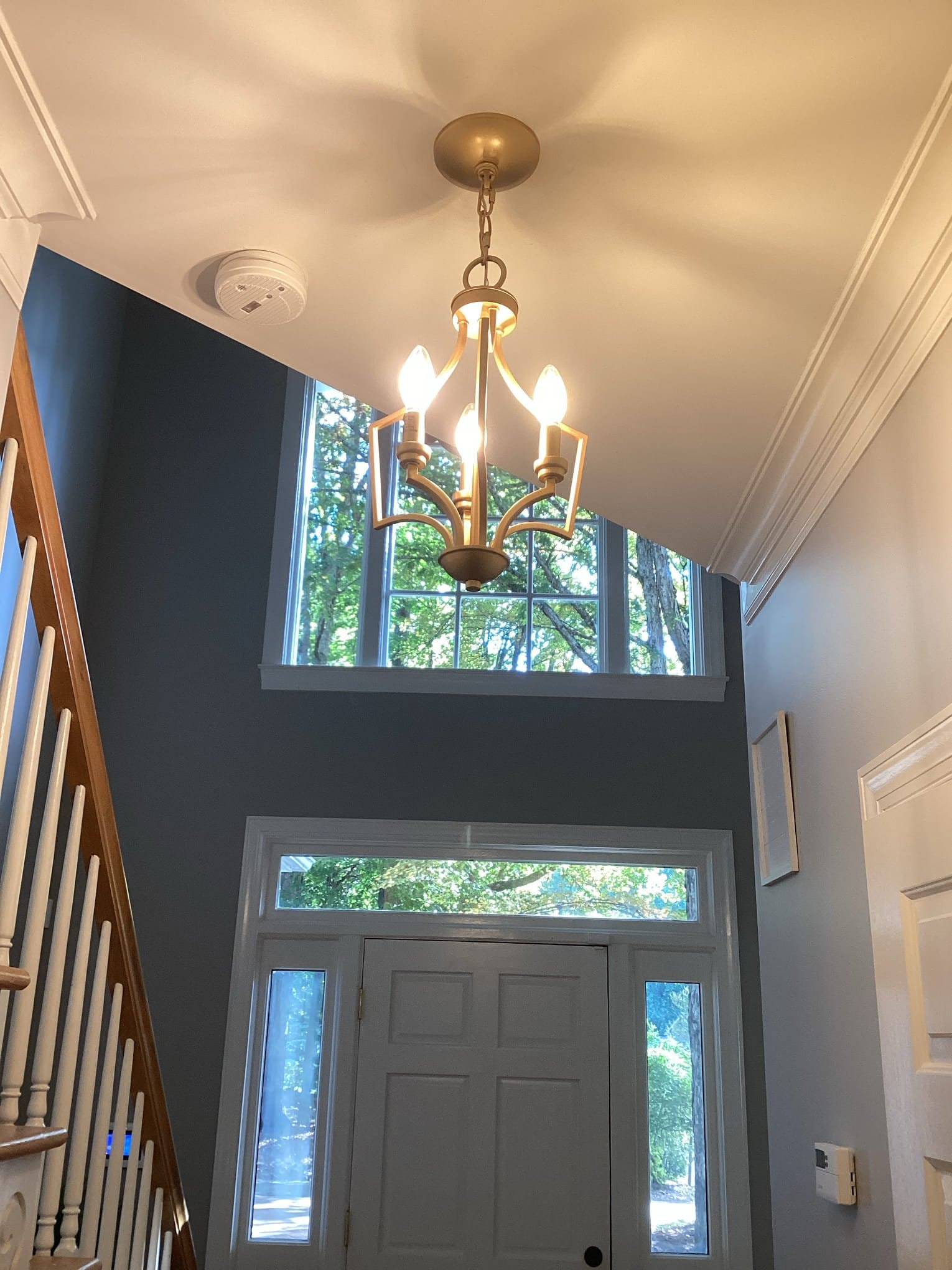 Chandelier Installation & Lighting Upgrades in Raleigh, NC completed by Touchstone Electric