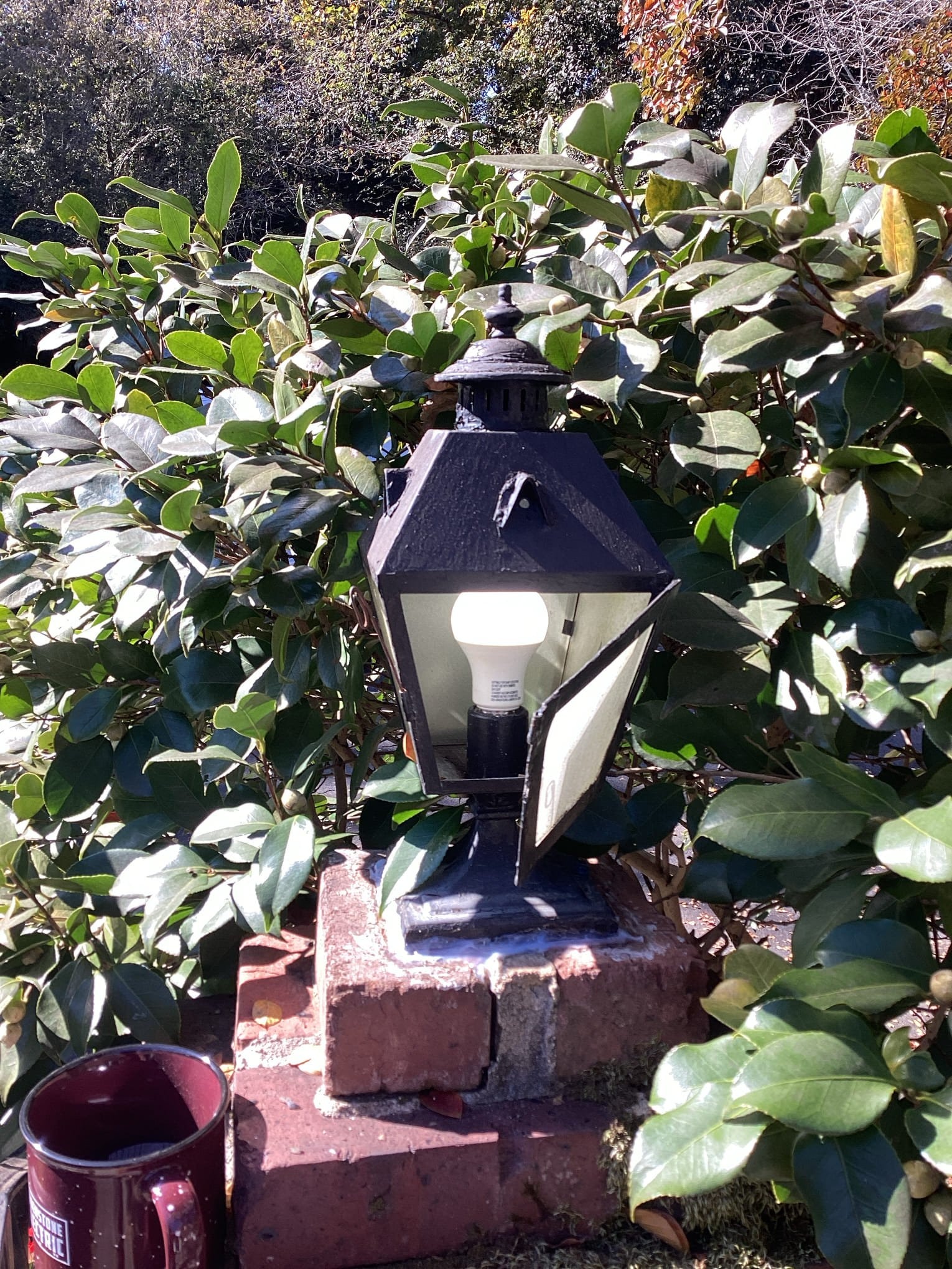 Back Porch Light Rewiring & Switch Install in Charlotte completed by Touchstone Electric