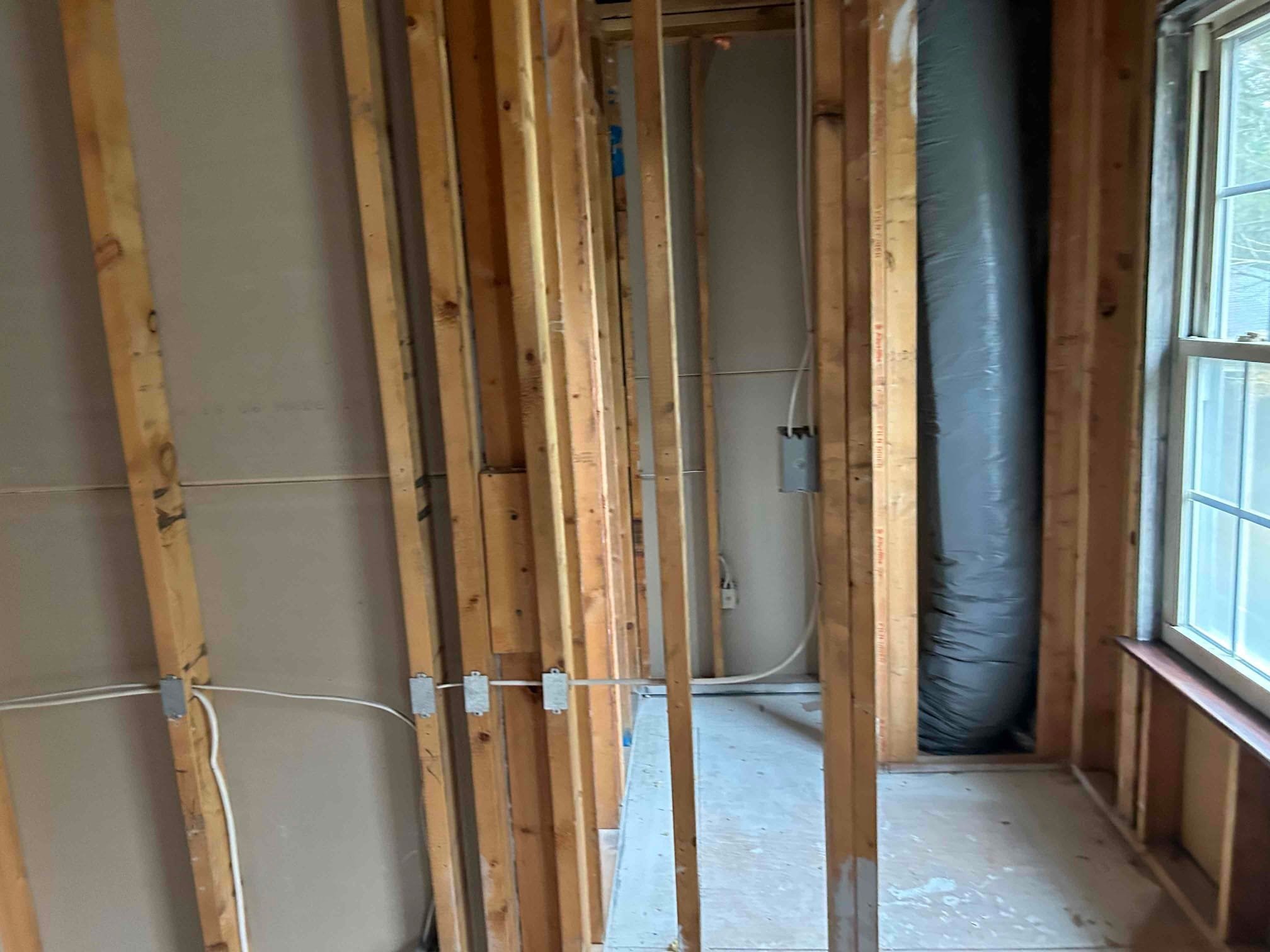 Fire-Damaged Room Rewiring, Outlets & Switches in Charlotte completed by Touchstone Electric