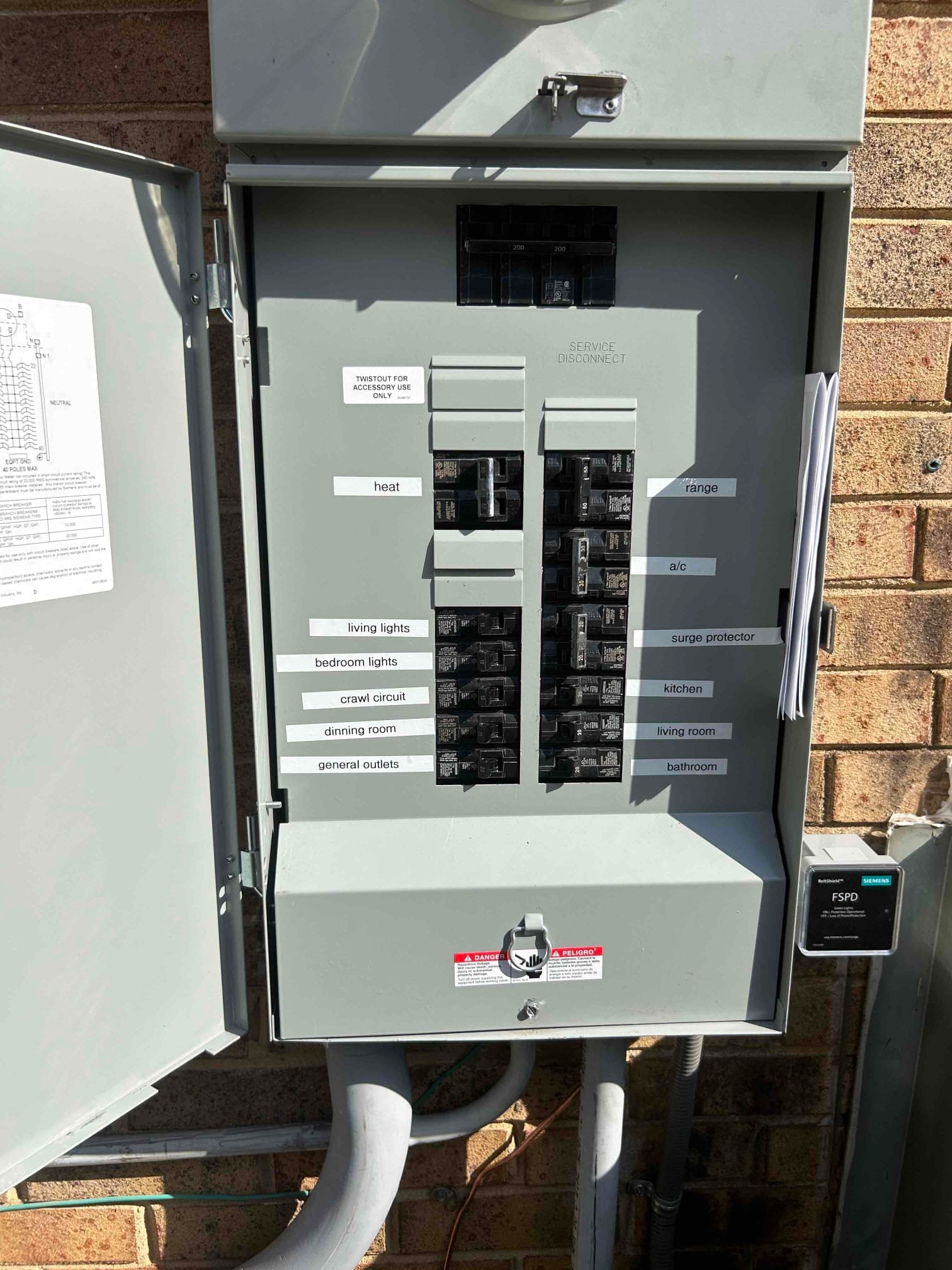 Charlotte, NC 200A Meter Base & Main Panel Replacement Service completed by Touchstone Electric