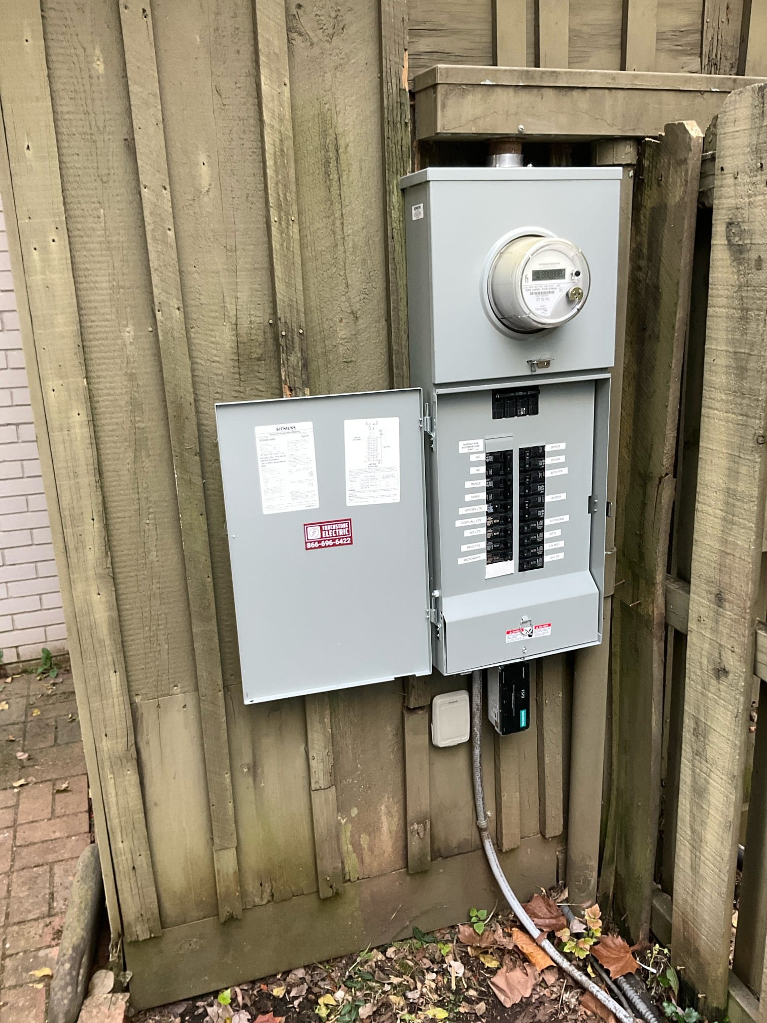 200A Meter/Panel Upgrade & Breaker Replacement in Charlotte, NC completed by Touchstone Electric