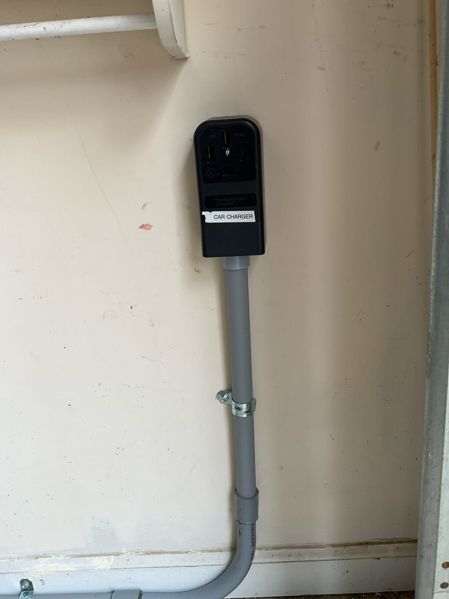 Level 2 EV Charger Outlet Installation in Charlotte, NC completed by Touchstone Electric