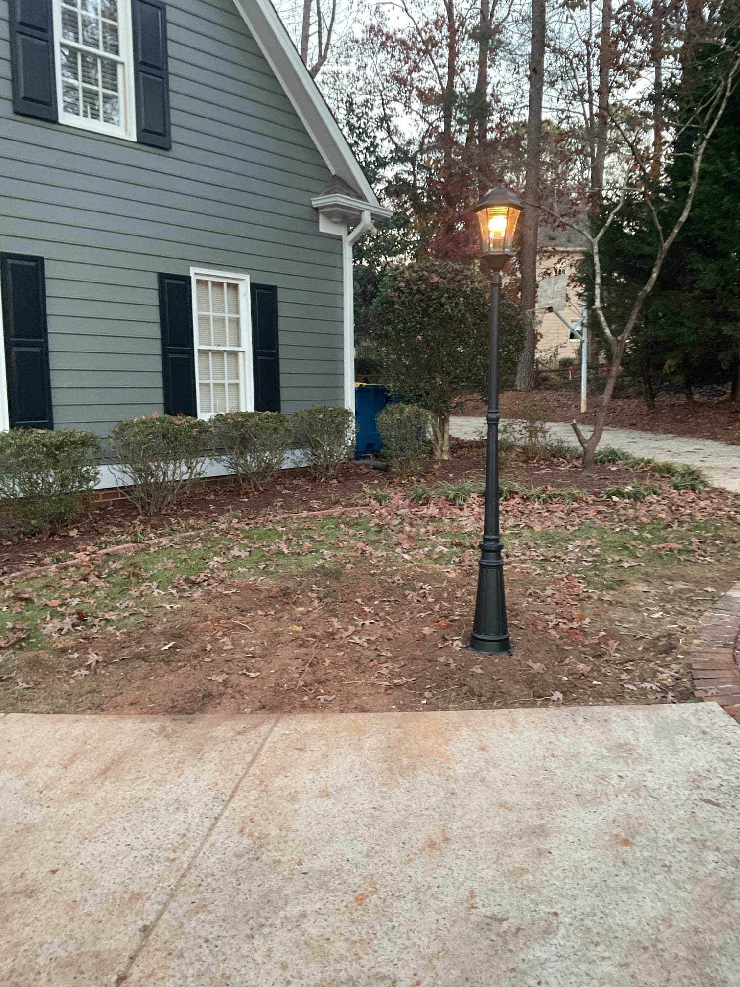 Outdoor Post Lighting & Circuit Installation in Raleigh, NC completed by Touchstone Electric