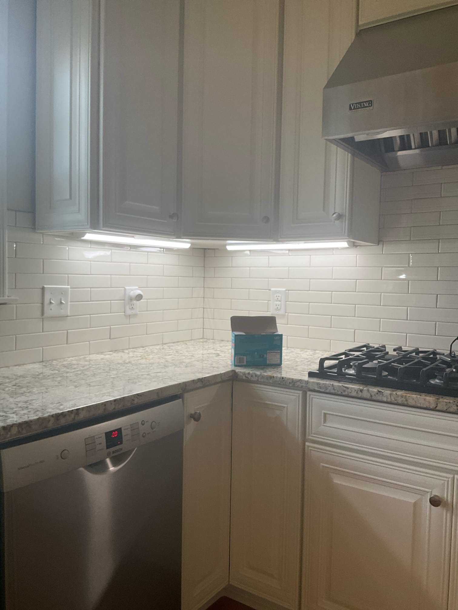 Under-Cabinet & Flush Mount Lighting Installation in Charlotte completed by Touchstone Electric