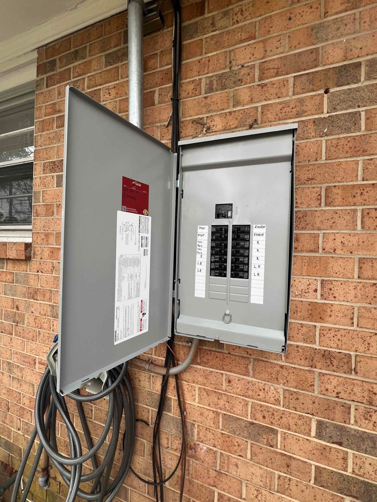 200A Electrical Panel Upgrade & Relocation in Rock Hill, SC completed by Touchstone Electric