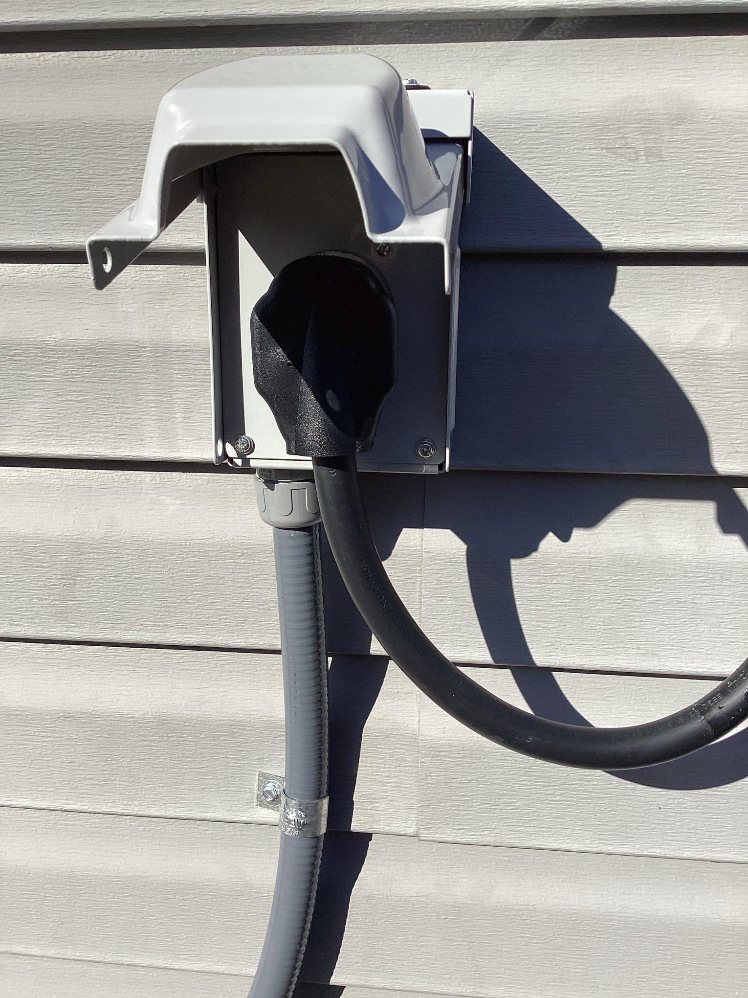 Level 2 EV Charger Plug & 60A Circuit Installation in Clayton completed by Touchstone Electric