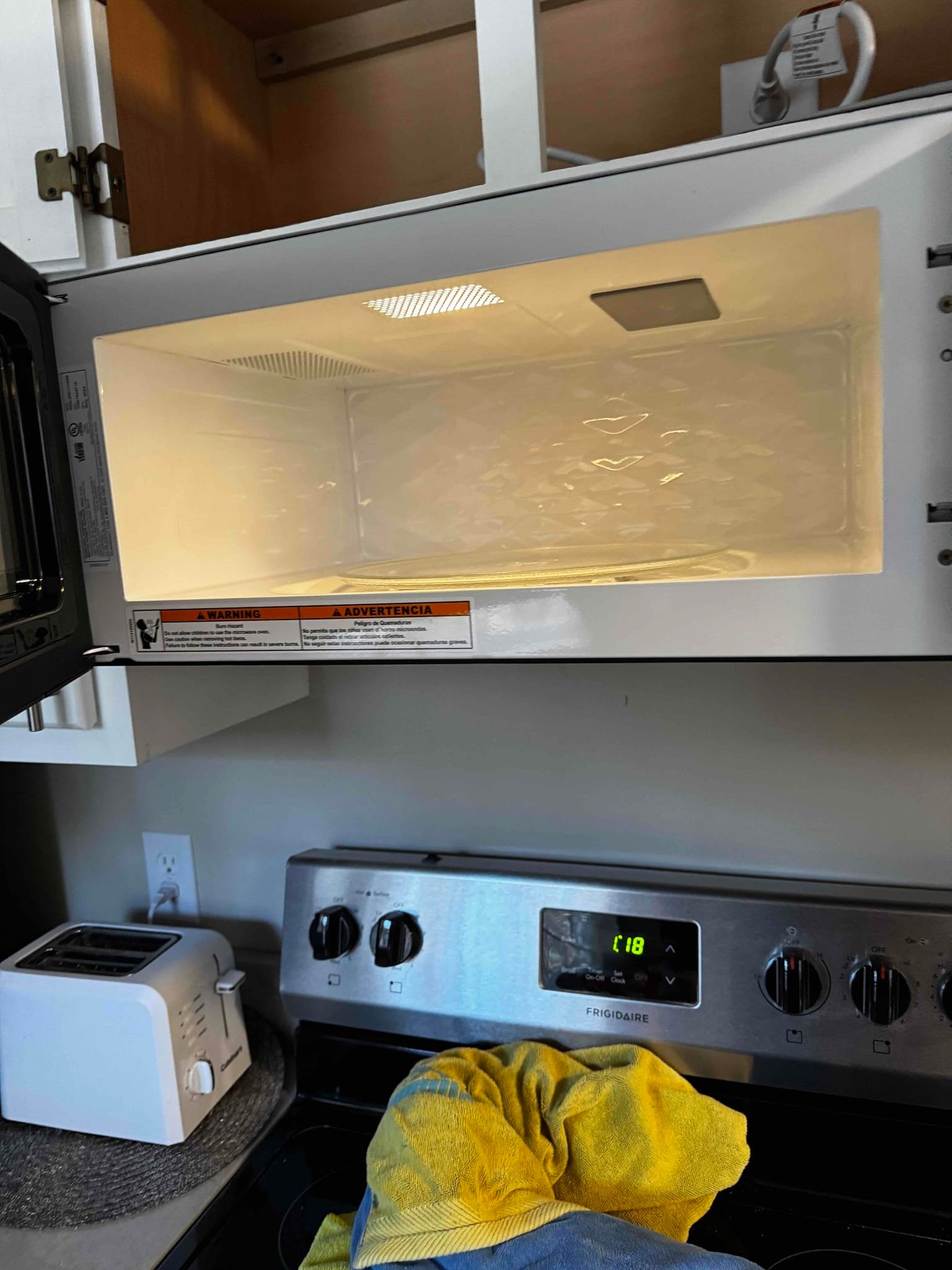 Dedicated 20A Microwave Circuit & Outlet Installation in Mooresville completed by Touchstone Electric