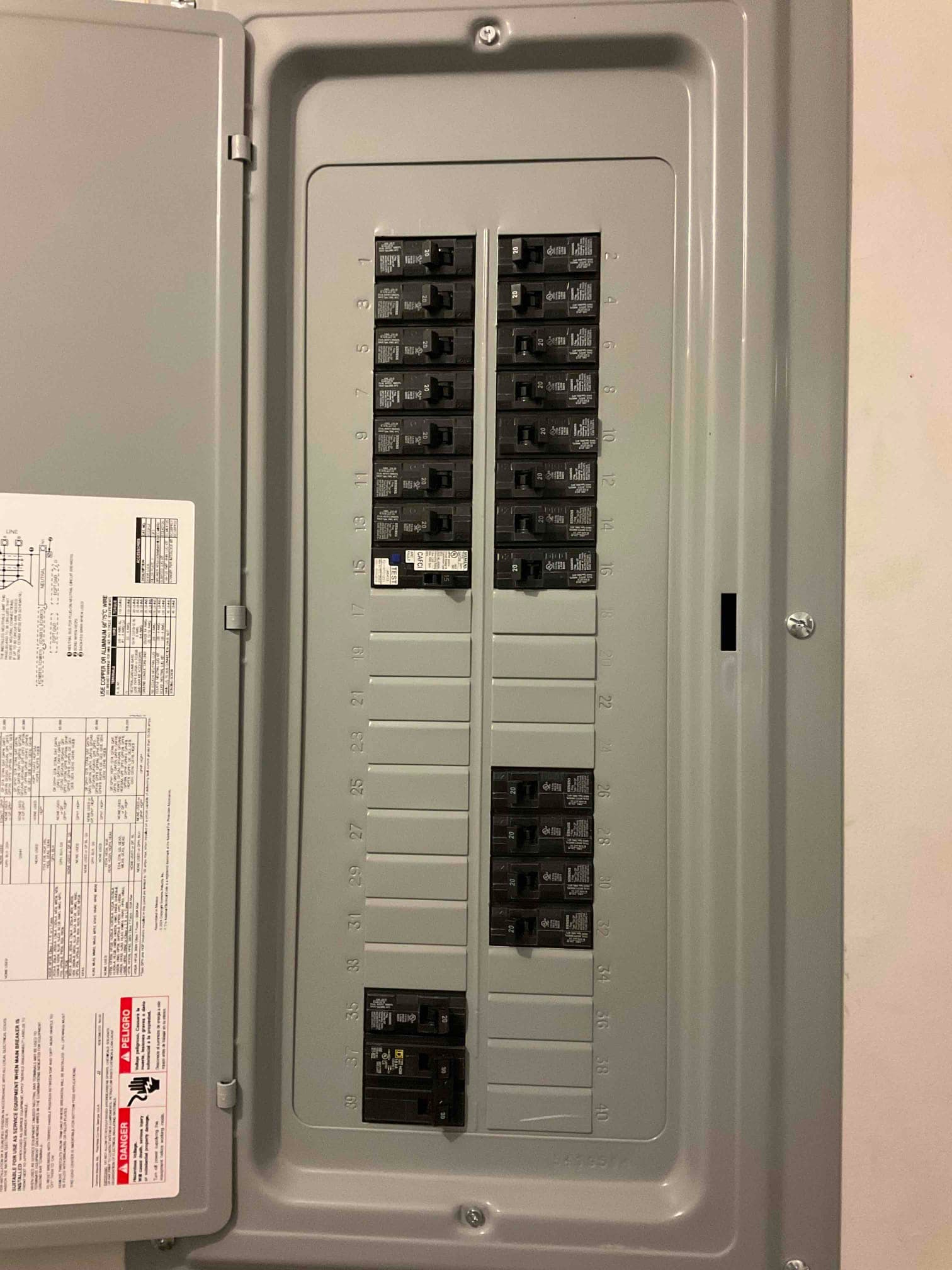 200A Subpanel Installation & Breaker Upgrades in York, SC