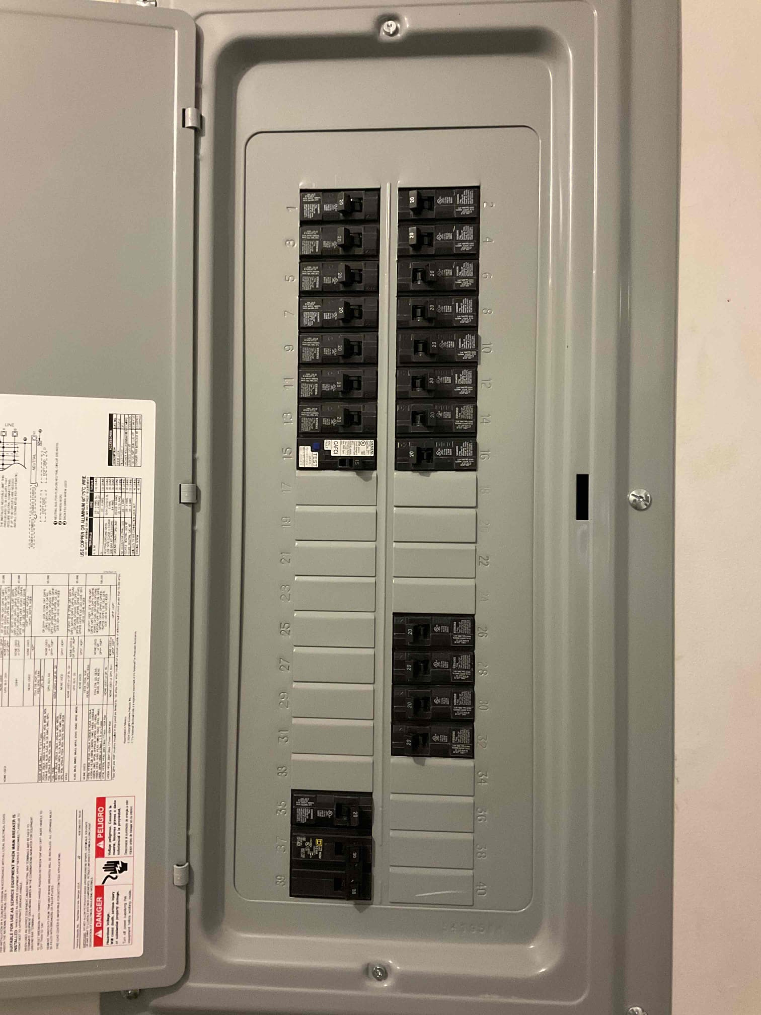 200A Subpanel Installation & Breaker Upgrades in York, SC completed by Touchstone Electric