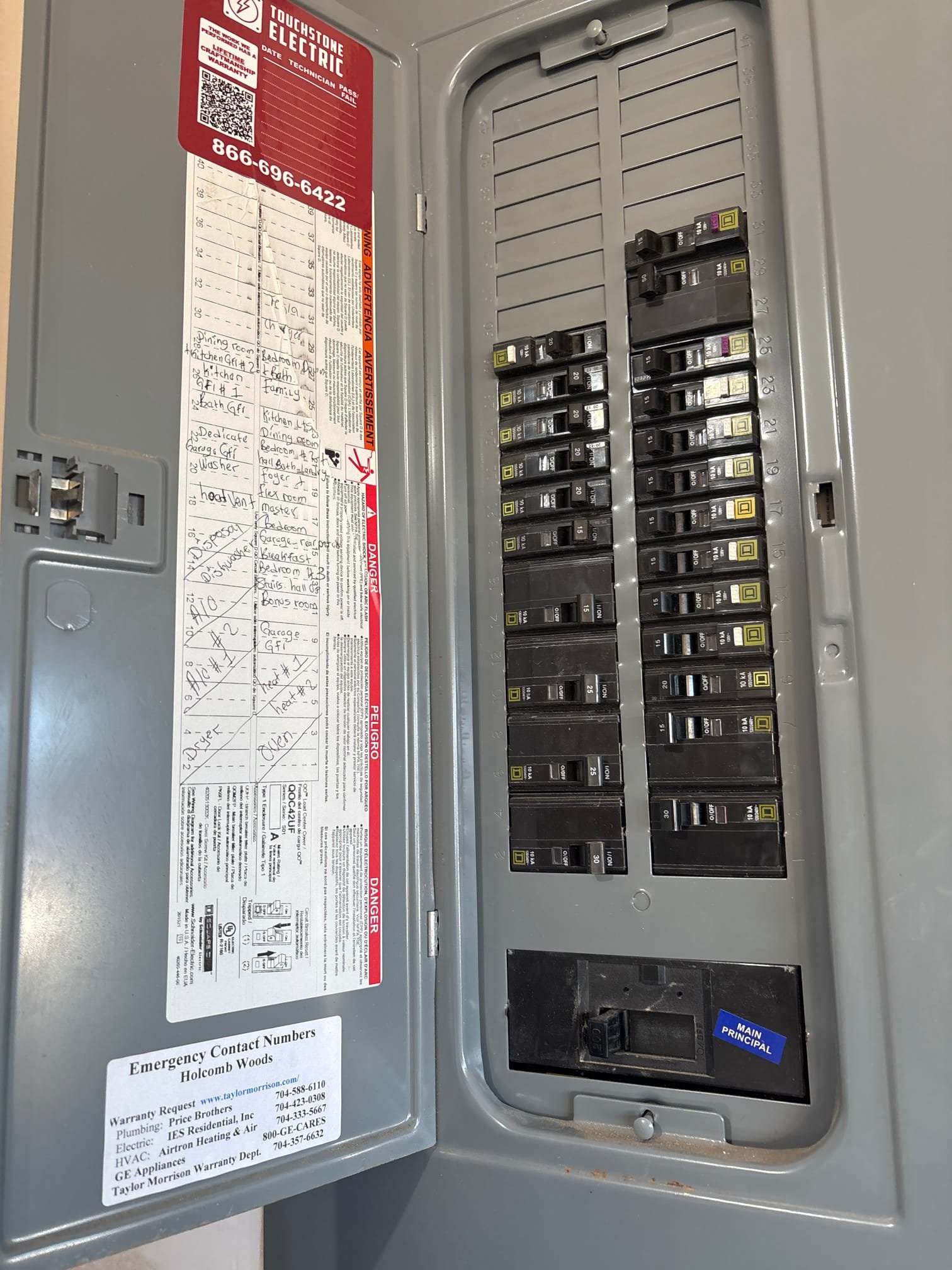 Special Circuit Breaker Installation & Replacement in Charlotte completed by Touchstone Electric