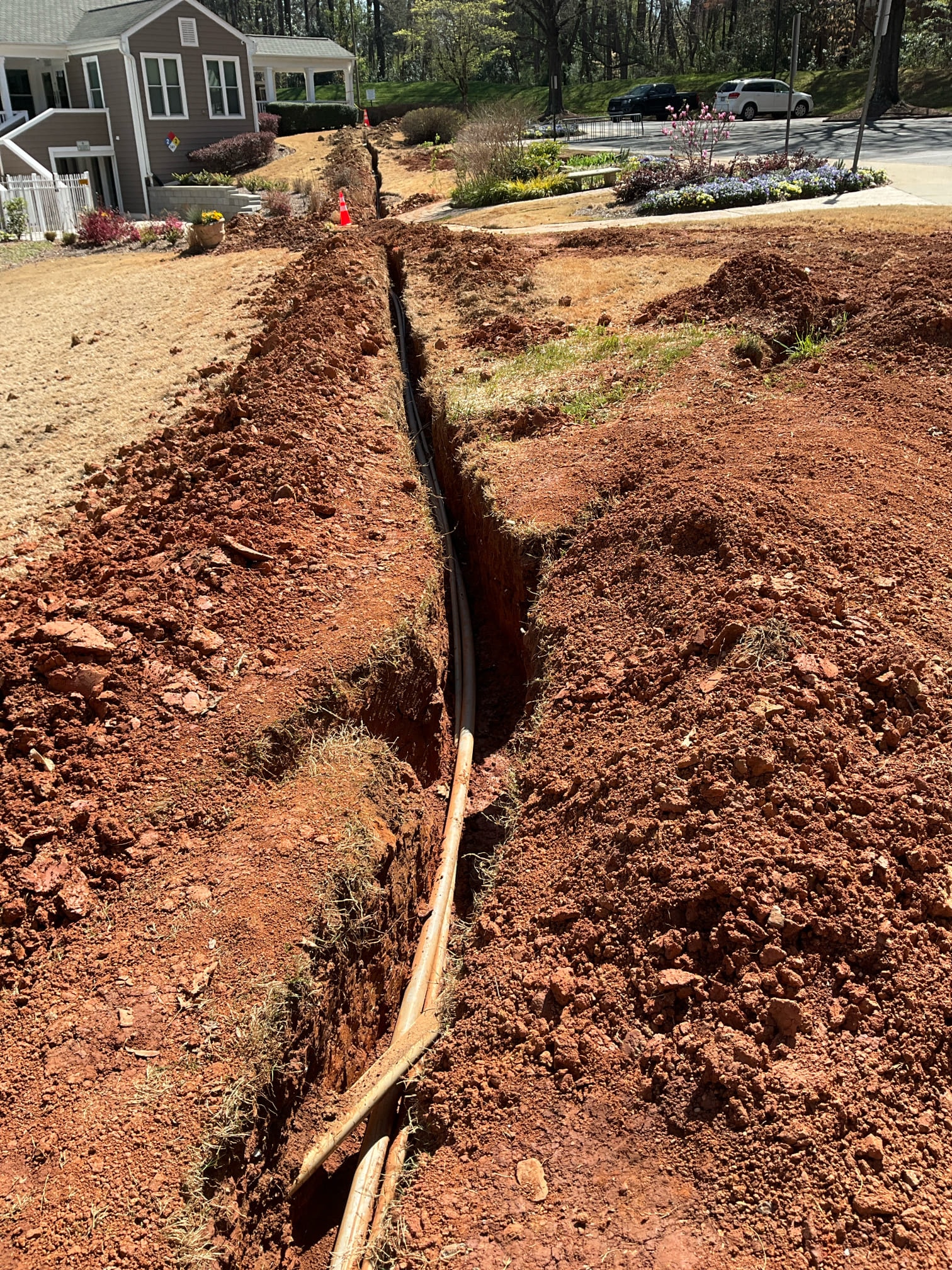 Outdoor Gate Power & Conduit Installation in Charlotte, NC completed by Touchstone Electric