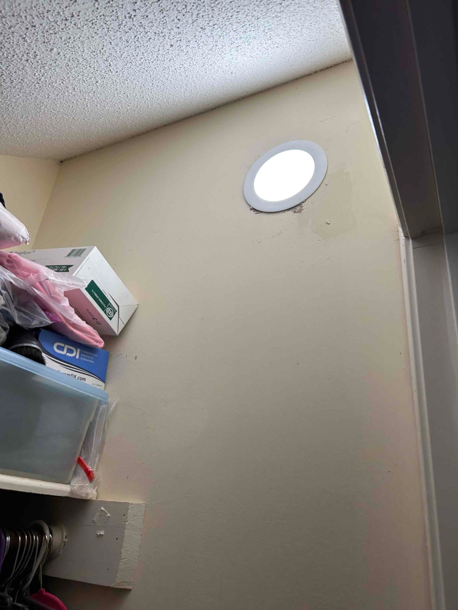 Closet Lighting Installation & TV Outlet Wiring in Raleigh, NC