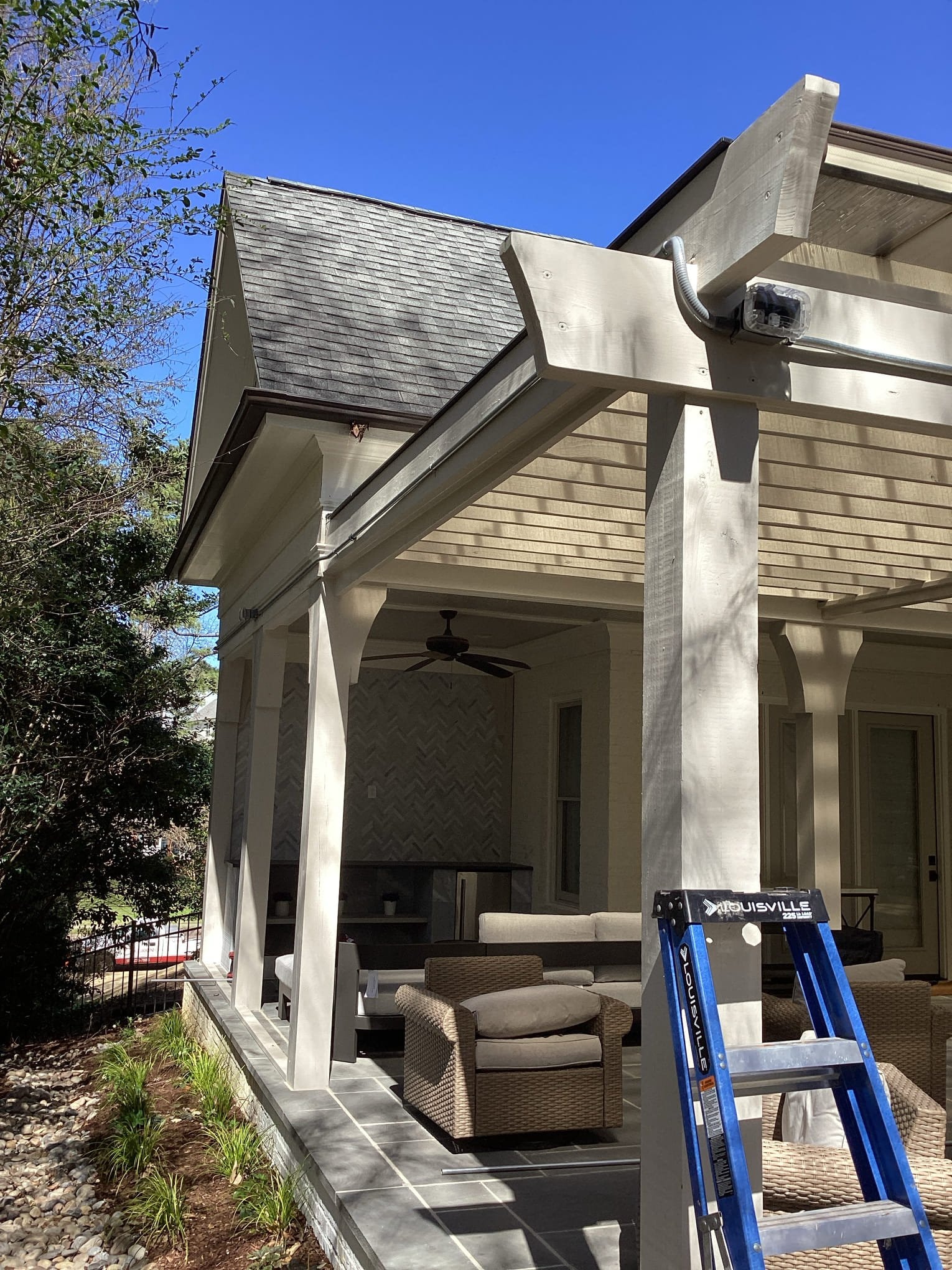 Outdoor GFCI Outlet Installation & Conduit Wiring in Raleigh completed by Touchstone Electric