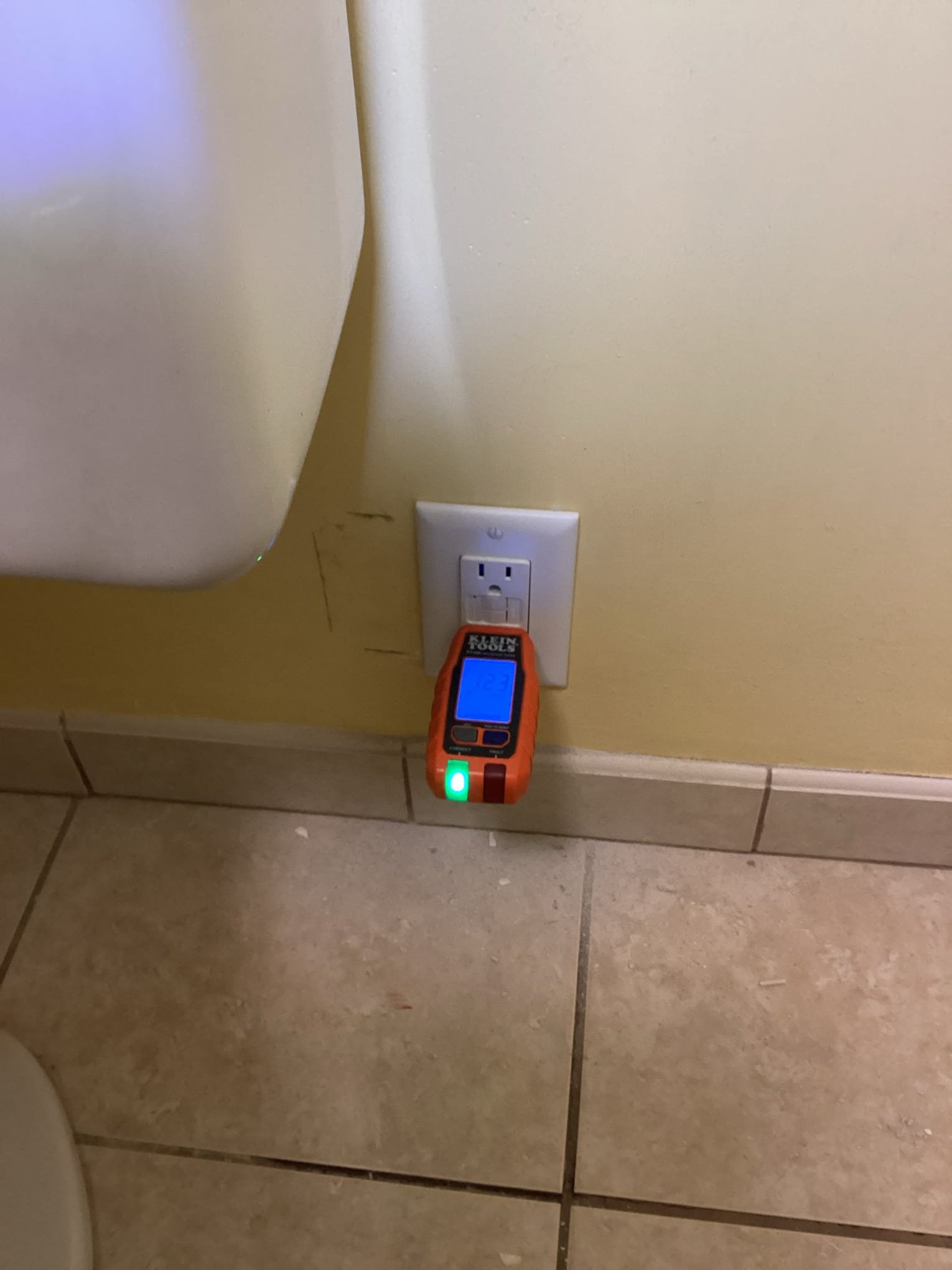 Bathroom GFCI Outlet Installation for Bidet in Raleigh, NC completed by Touchstone Electric