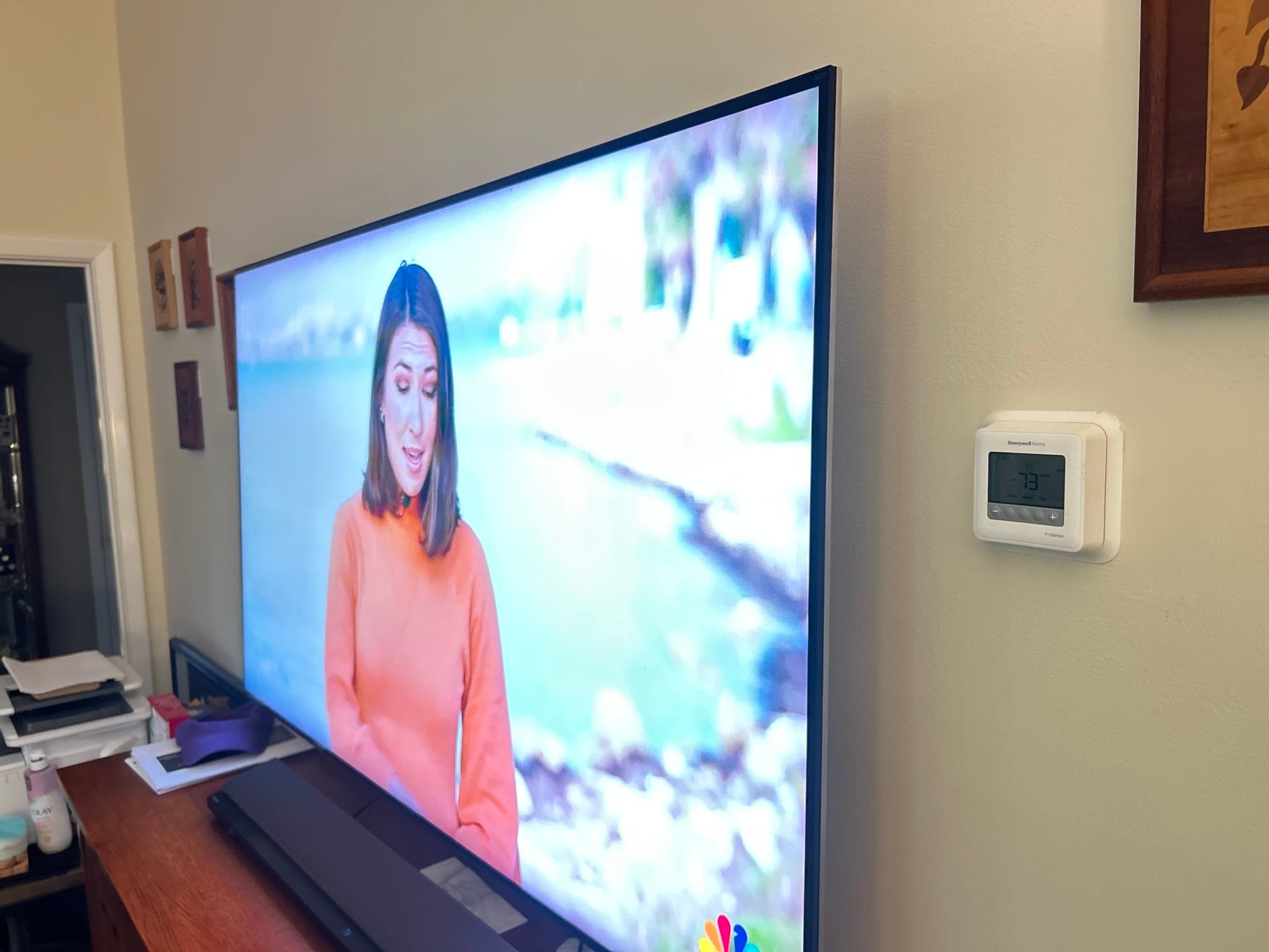 TV Outlet Installation on Interior Wall in Greenville, SC completed by Touchstone Electric