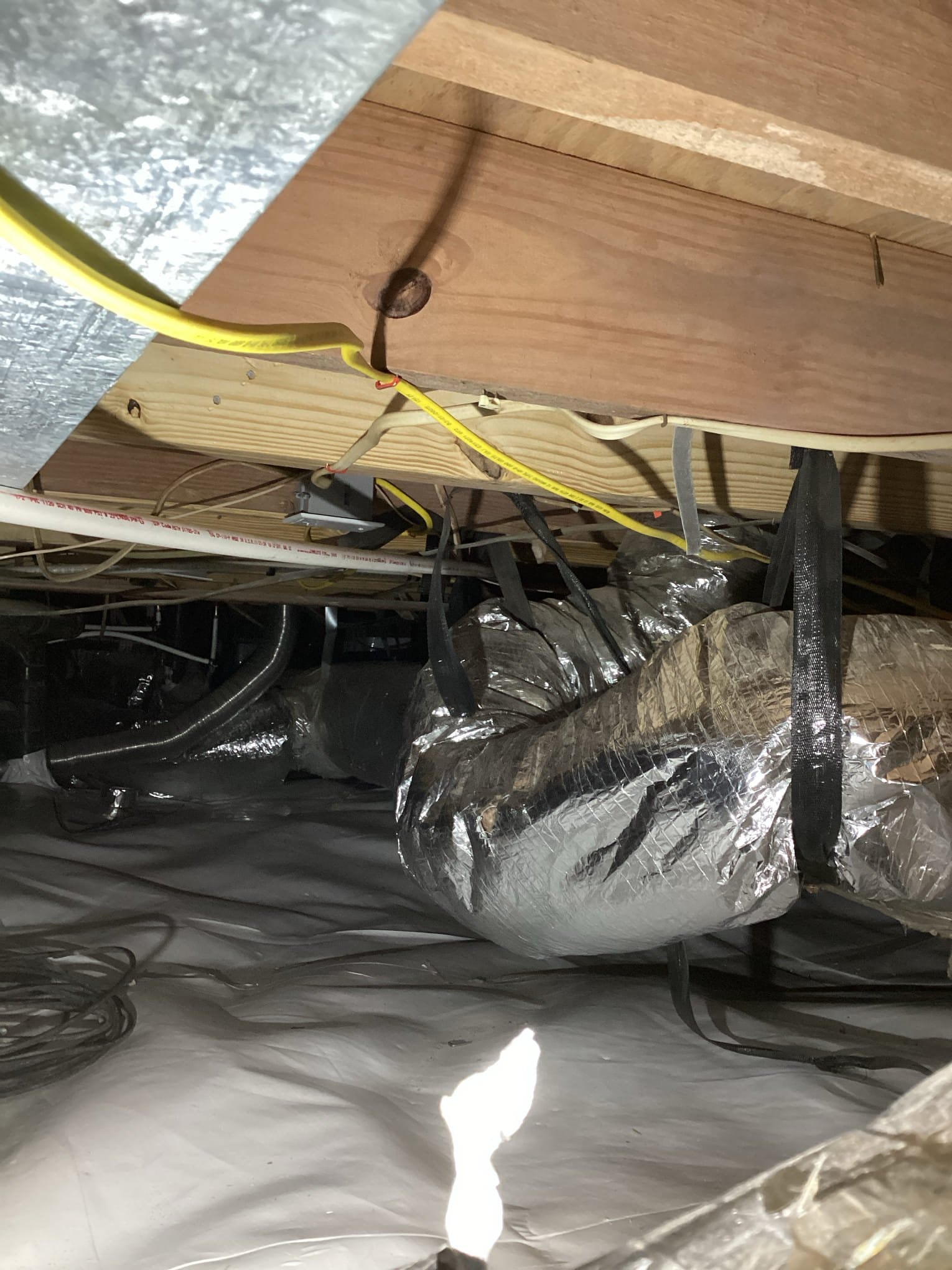 Crawl Space Wiring Reattachment & Relocation in Fayetteville completed by Touchstone Electric