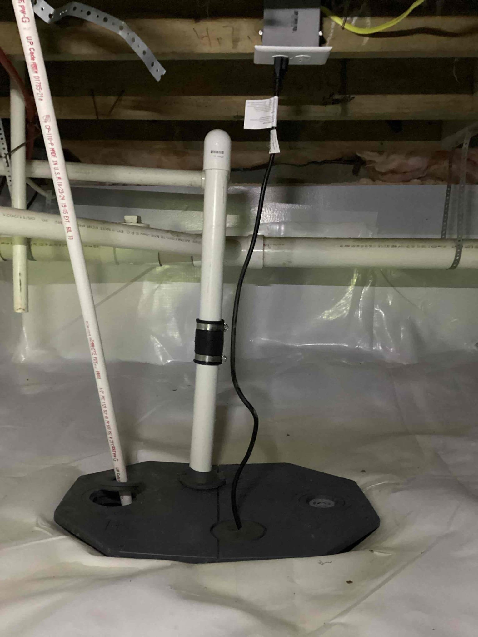 Durham Outlet Circuit Wiring: 12/2 Romex Run in Attic & Wall completed by Touchstone Electric