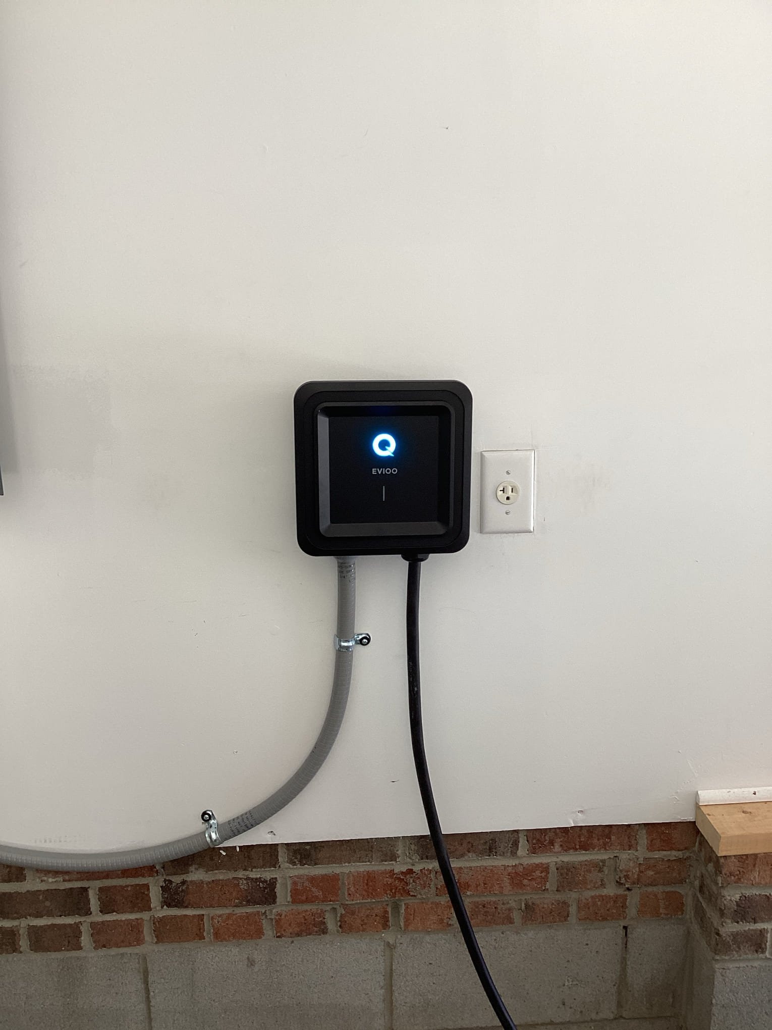 Level 2 EV Charger Installation in Wendell + Surge Protection completed by Touchstone Electric