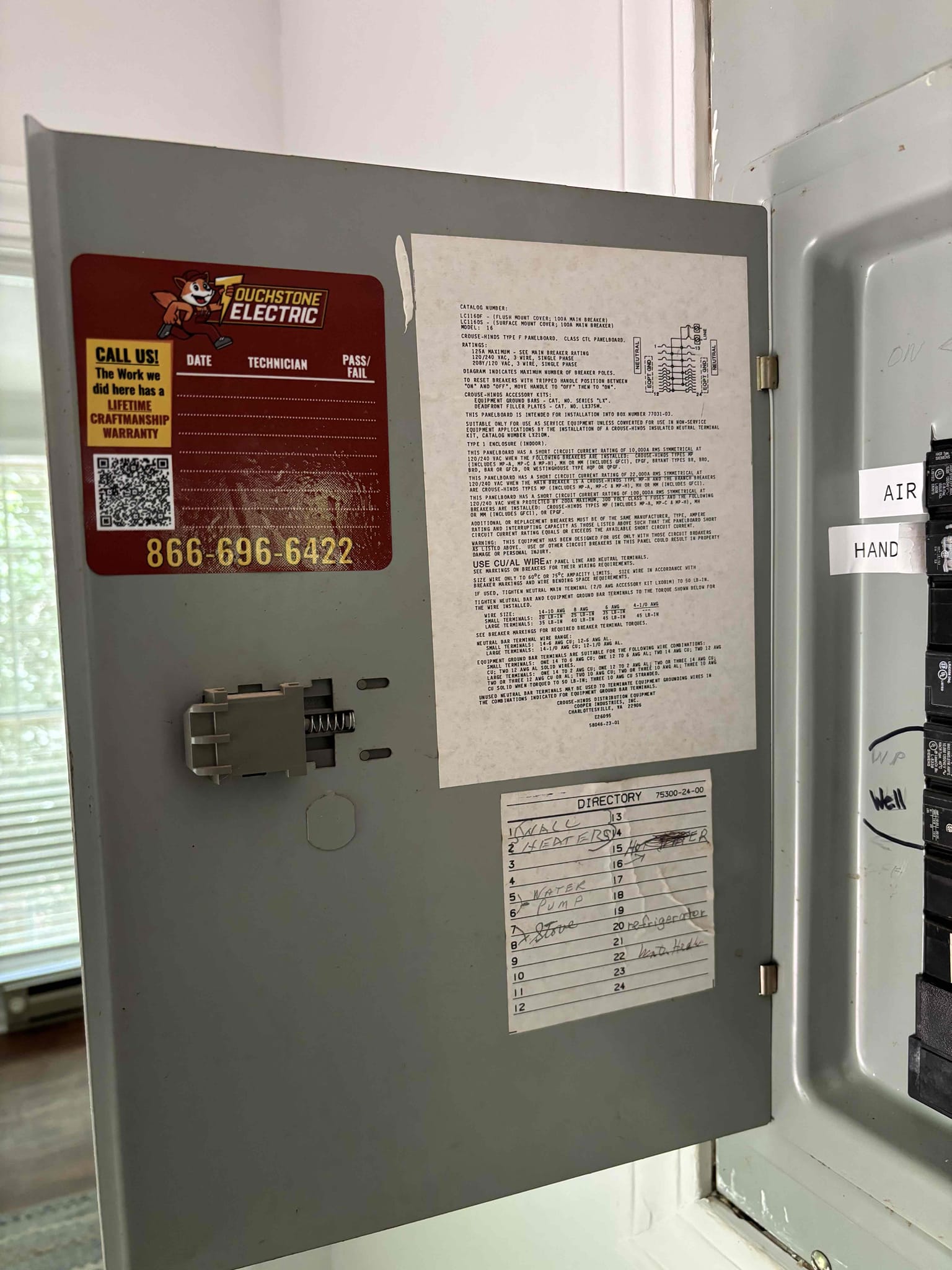 Circuit Breaker Repair & Tandem Replacement in Hendersonville, NC completed by Touchstone Electric