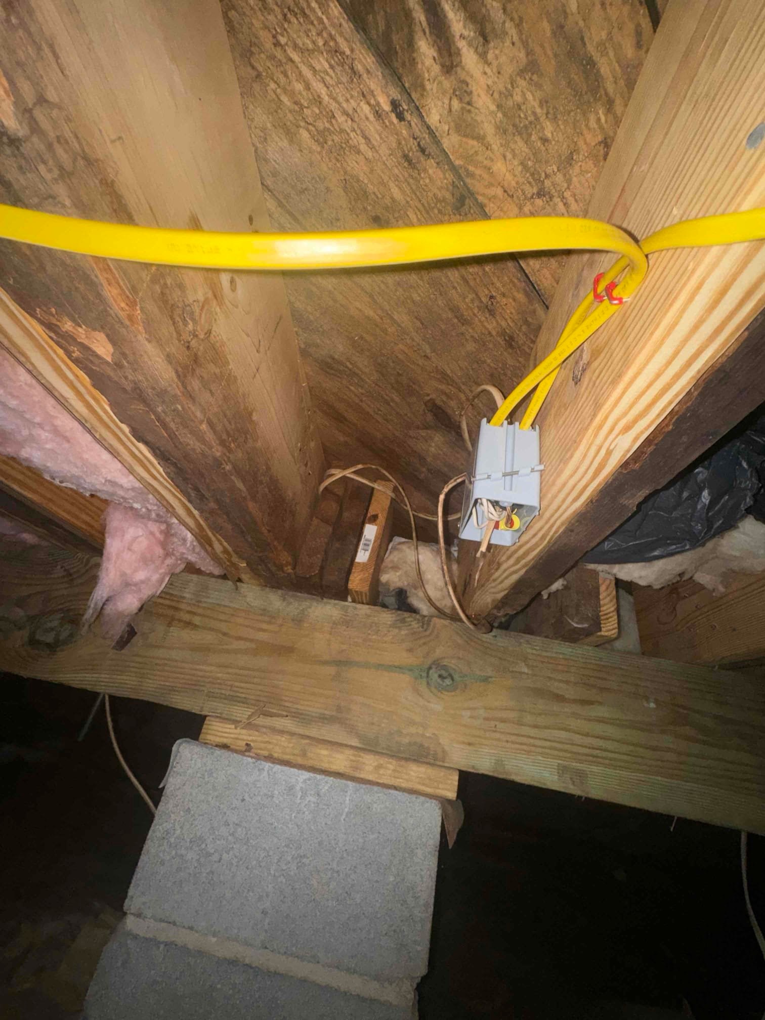 Crawlspace Circuit Rerouting & Electrical Repairs in Raleigh, NC completed by Touchstone Electric