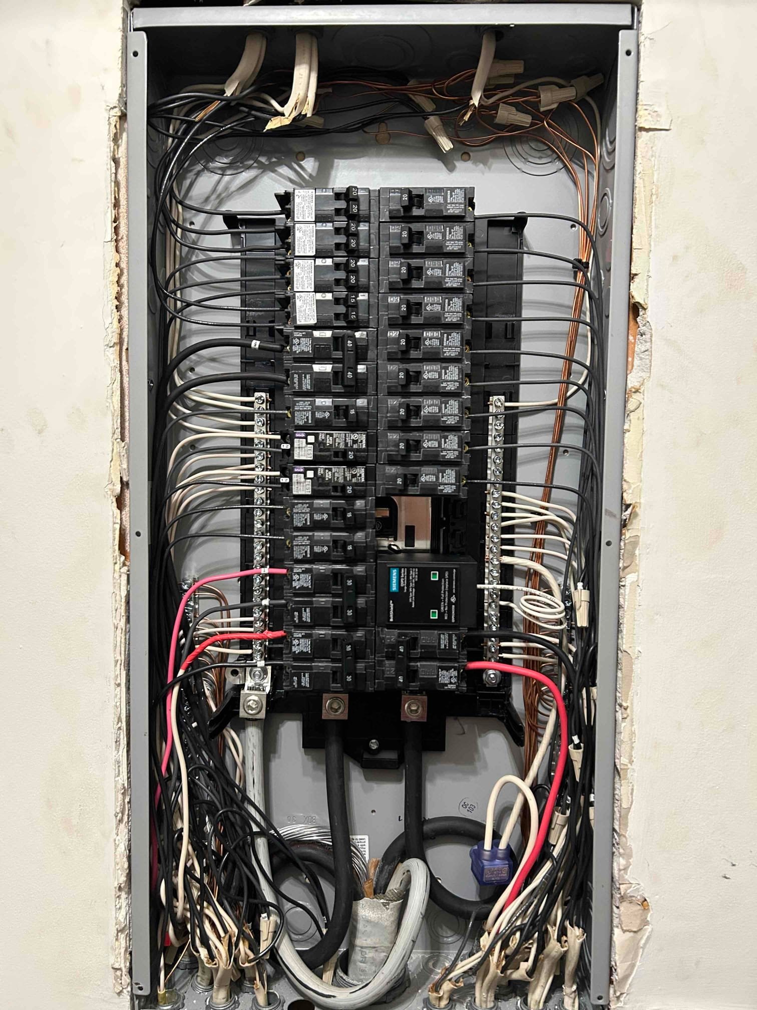 200A Electrical Panel Upgrade & Surge Protection in Raleigh, NC completed by Touchstone Electric