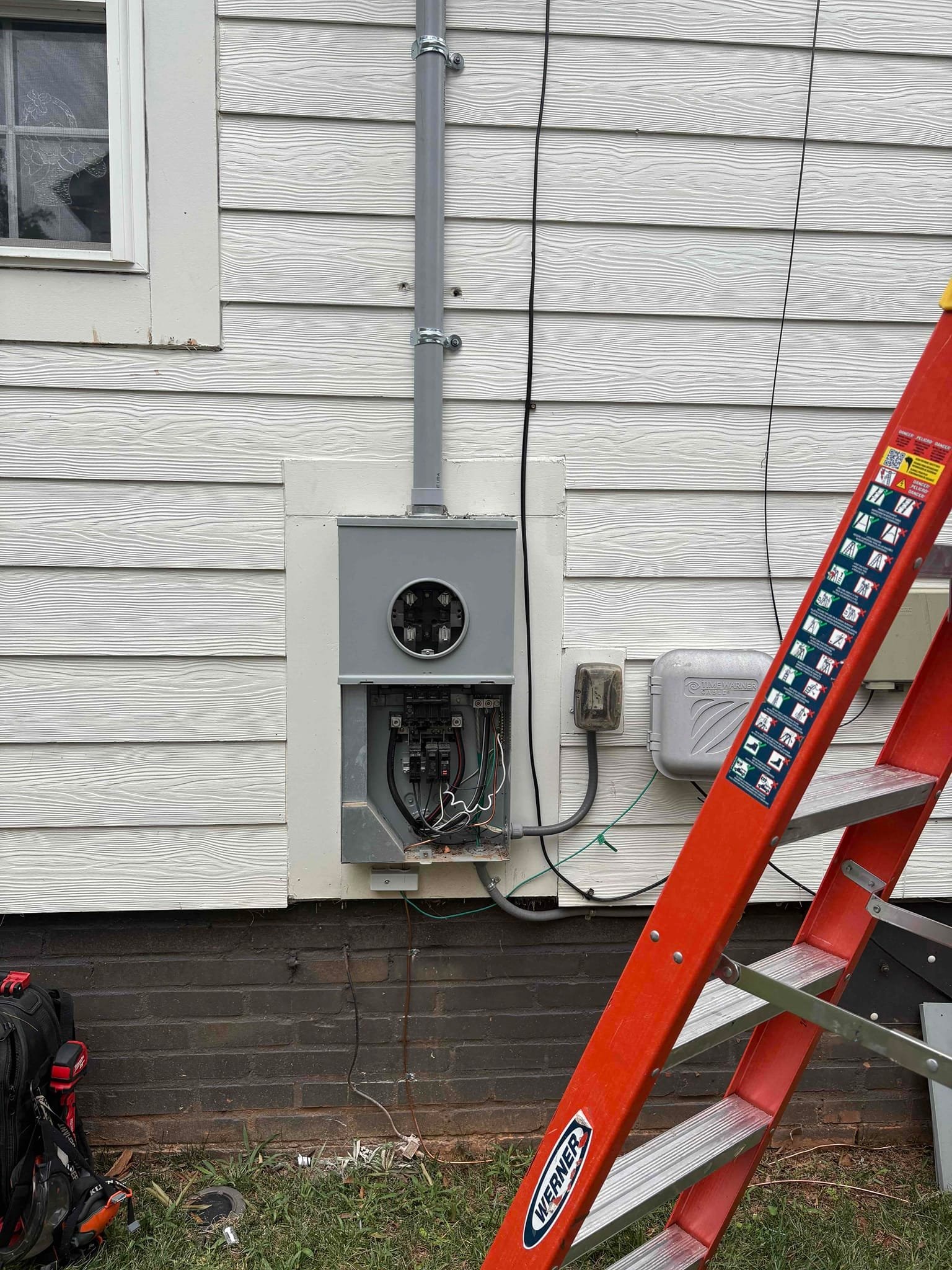 Meter Riser & Weatherhead Install | Charlotte Electrician completed by Touchstone Electric