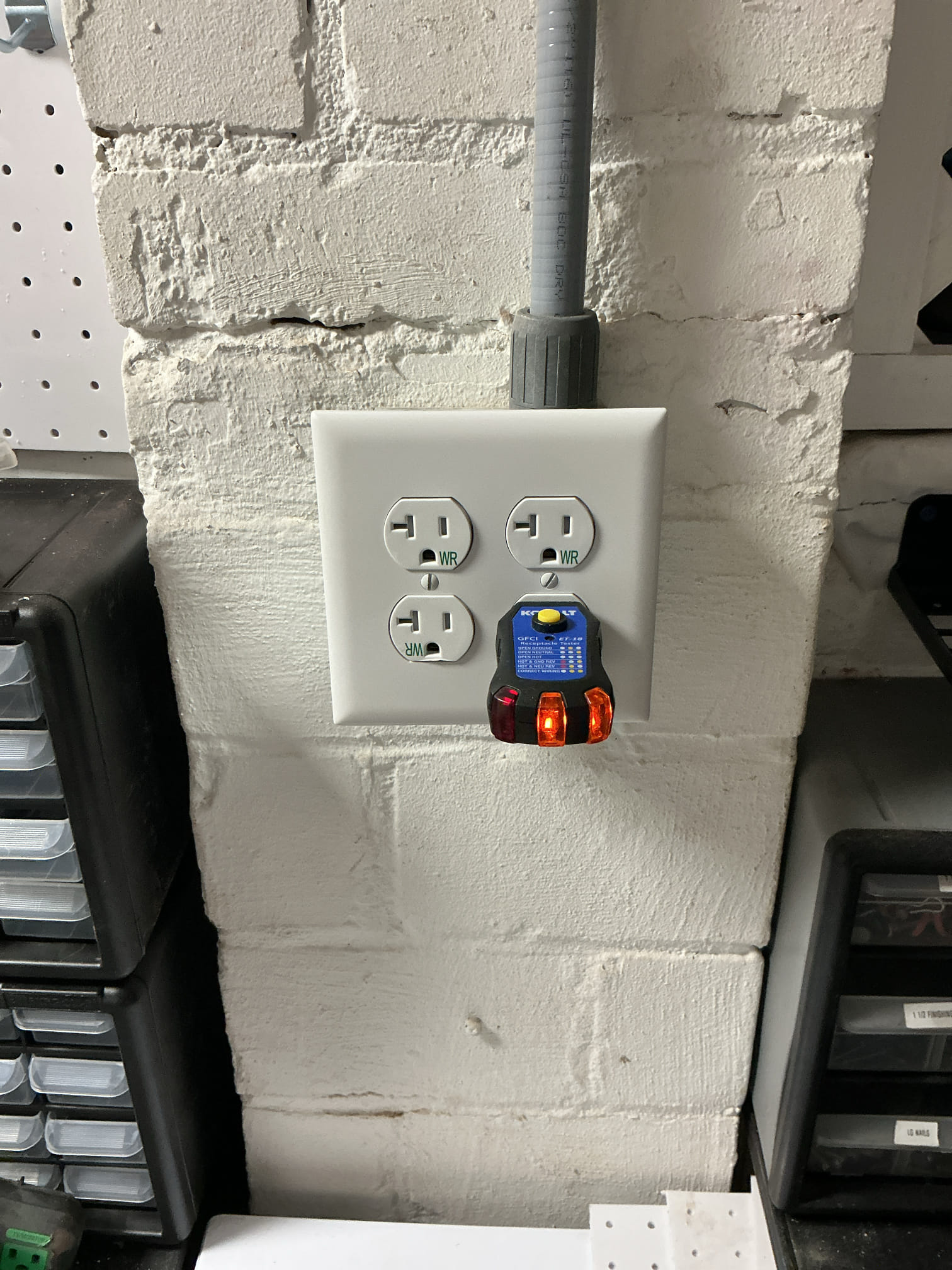 30A Dryer Circuit & Basement Outlet Install in Charlotte, NC completed by Touchstone Electric