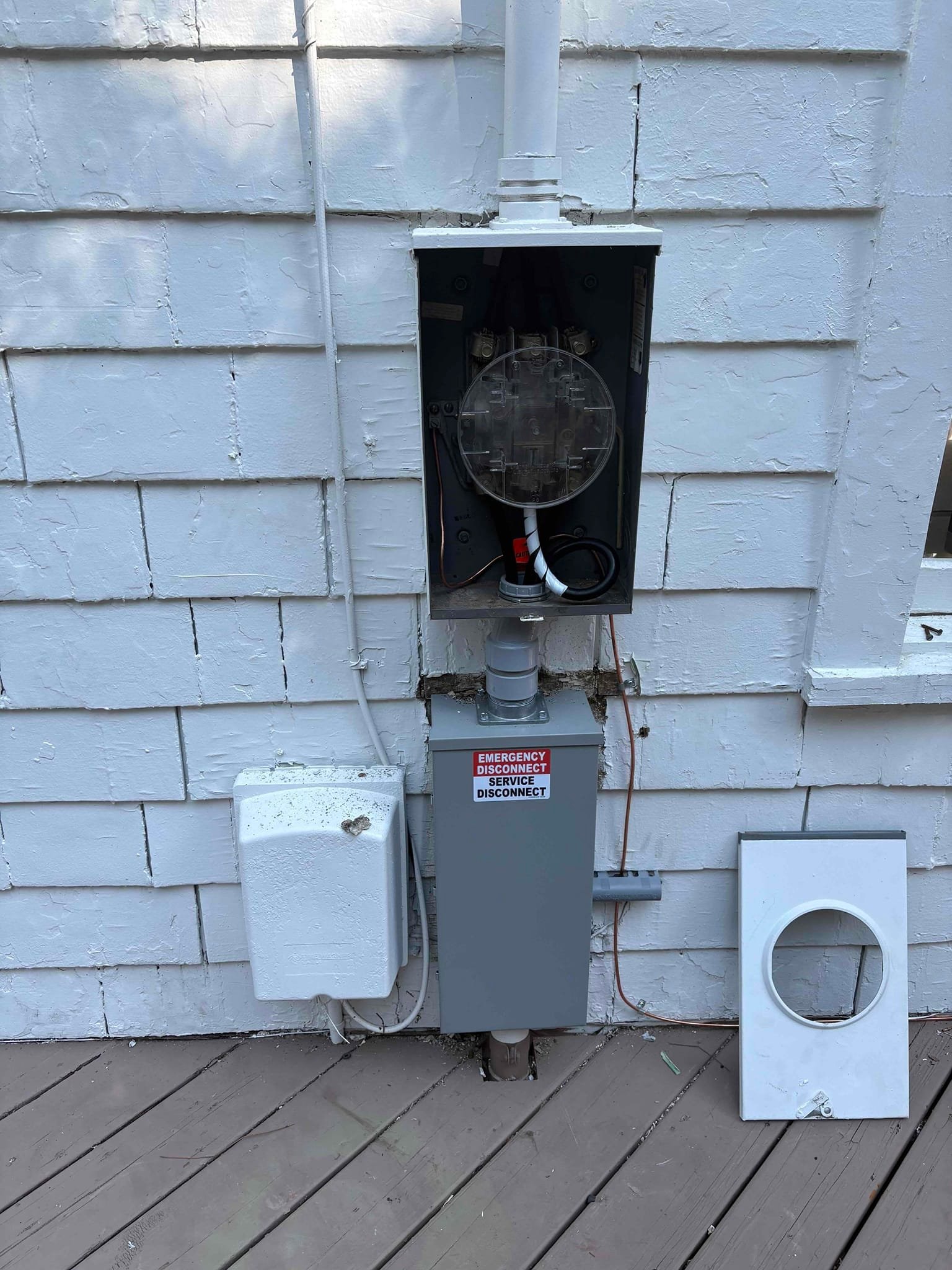 200A Electrical Panel Upgrade & 200A Disconnect in Concord, NC completed by Touchstone Electric