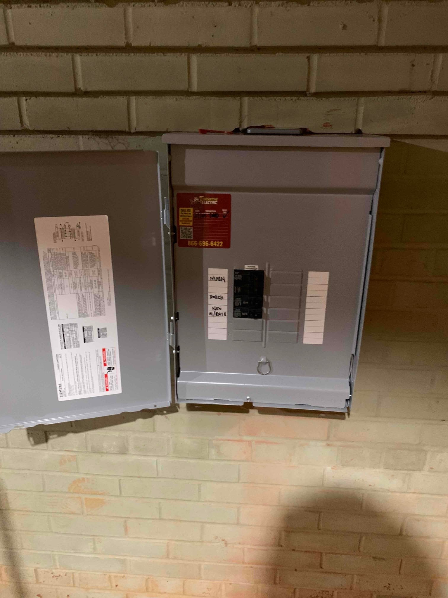 Subpanel Installation in Charlotte, NC | Basement Electrical Upgrade completed by Touchstone Electric